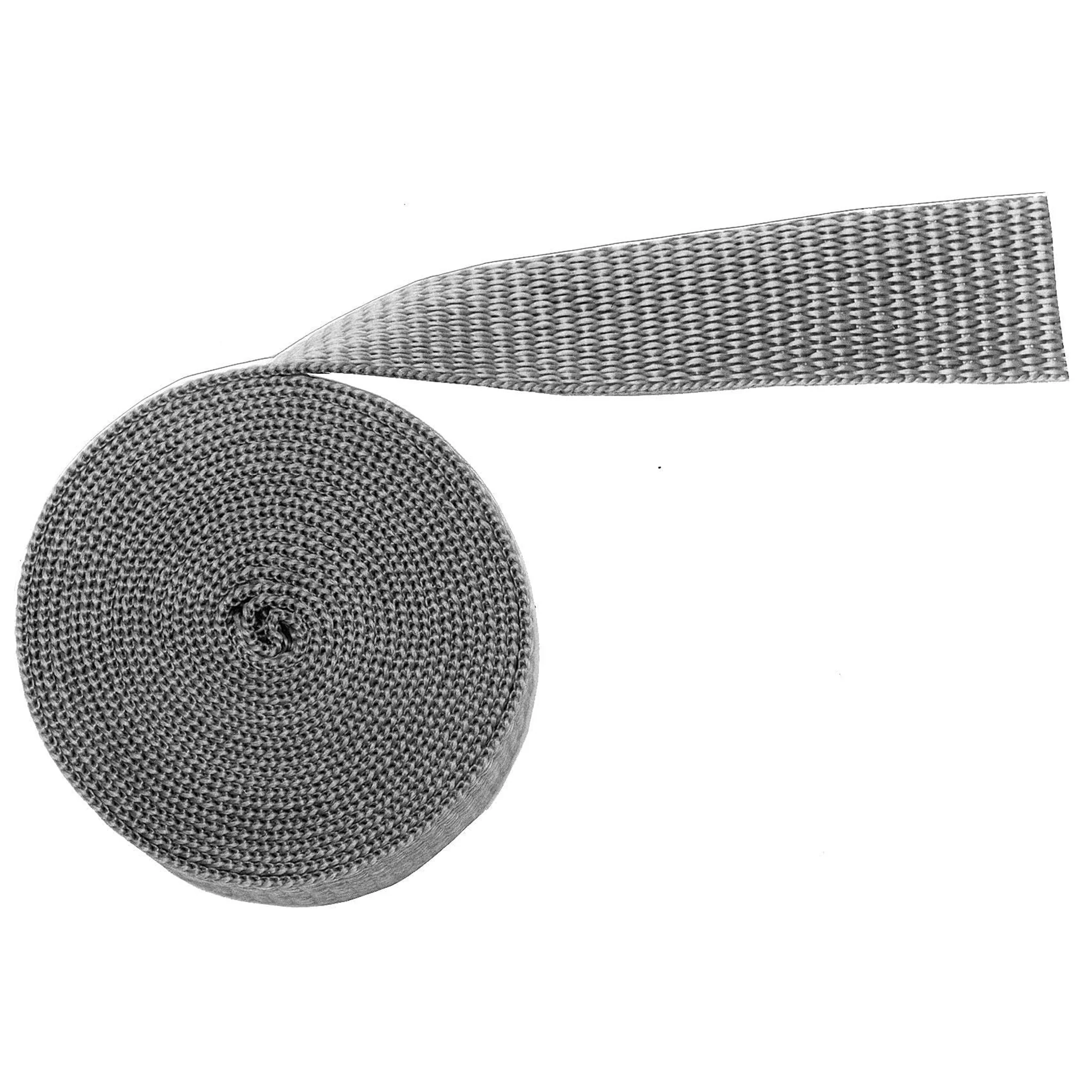 1" Grey, Webbing Medium Weight, PolyPropylene, #12-1-GRY