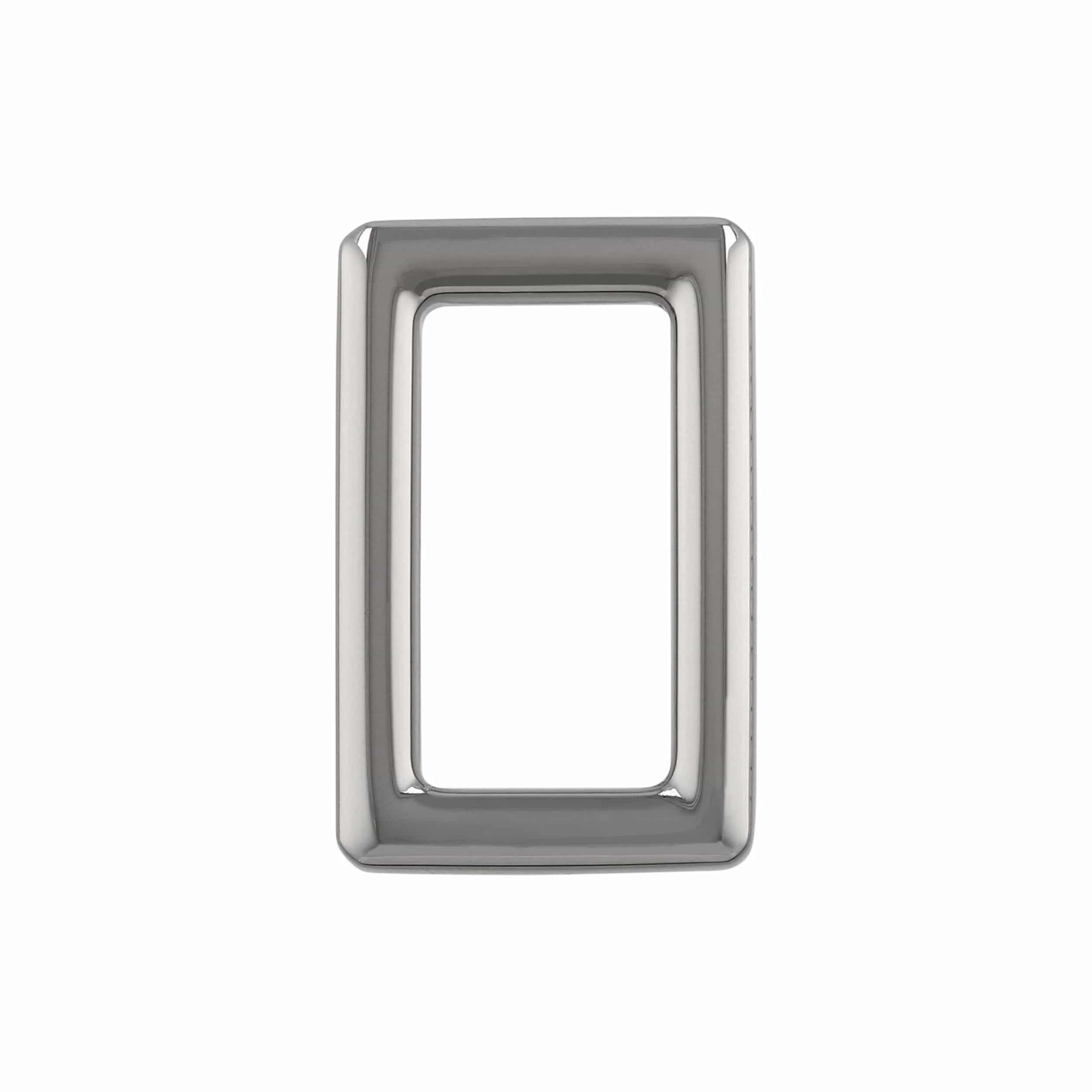 1" Gunmetal,  Rectangular Ring, Zinc Alloy, #P-3113-GUNM