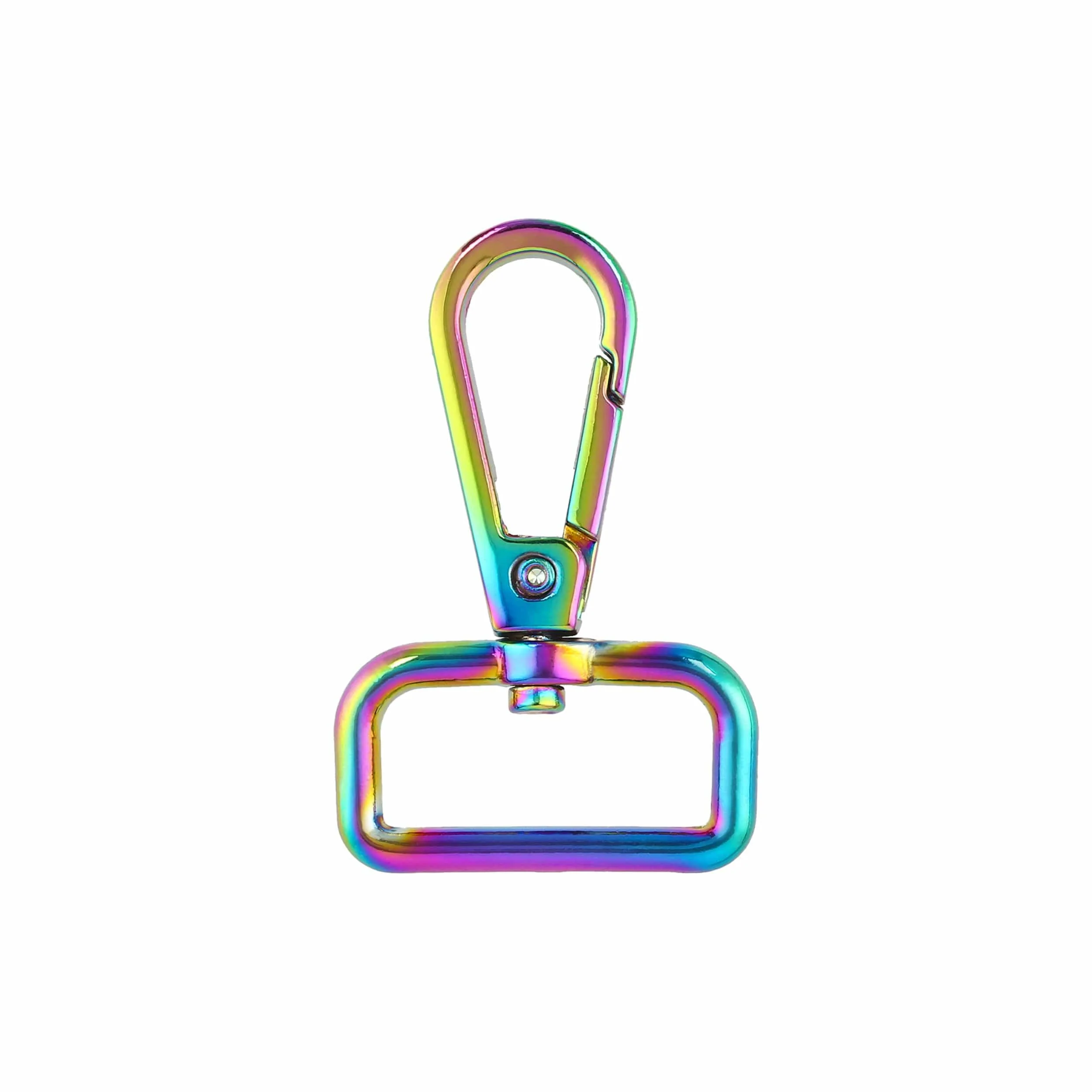 1" Iridescent Rainbow, Lever Swivel Snap, Zinc Alloy, #P-4142-1-IR