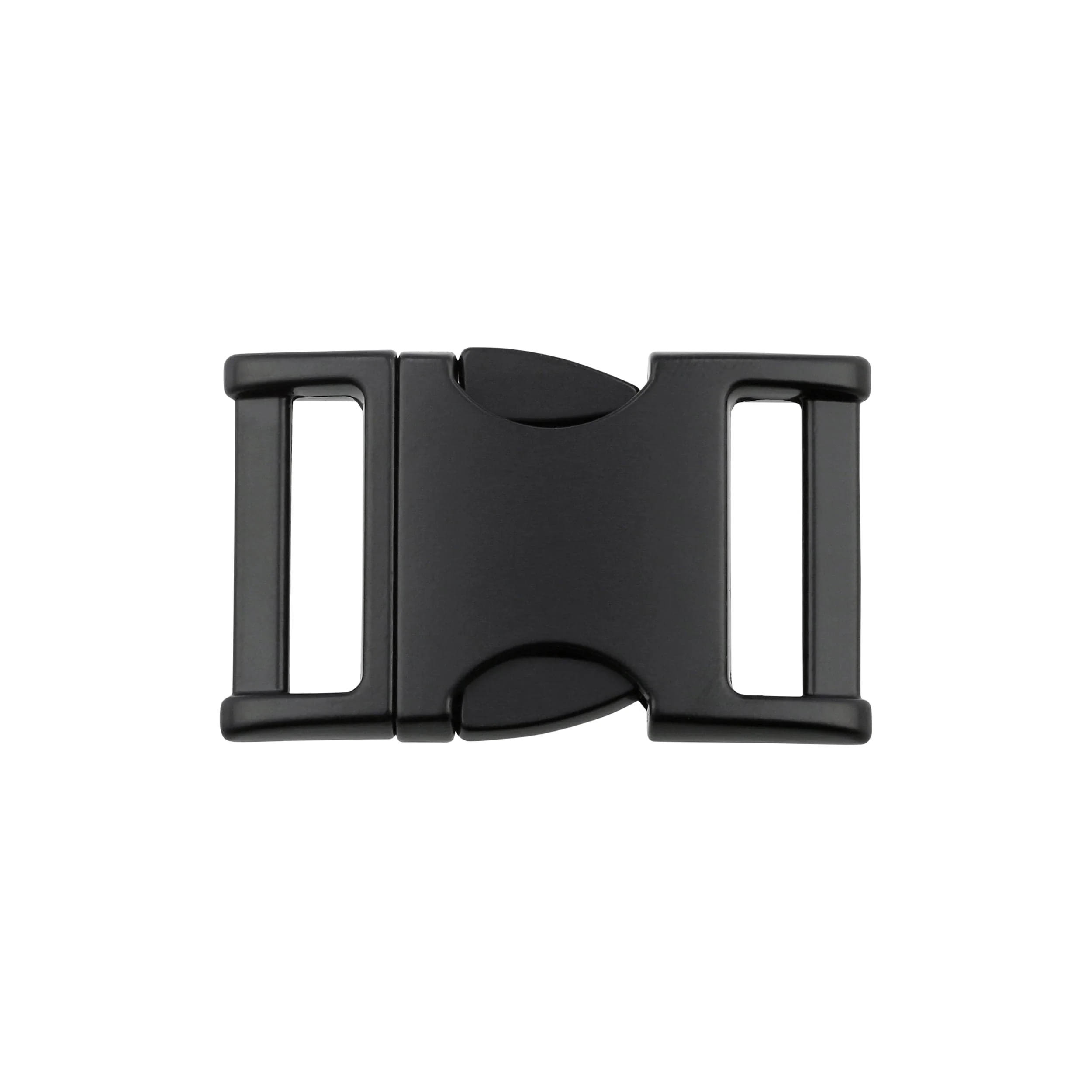 1" Matte Black, Side Squeeze Buckle, Zinc Alloy, #C-250-1-BLK