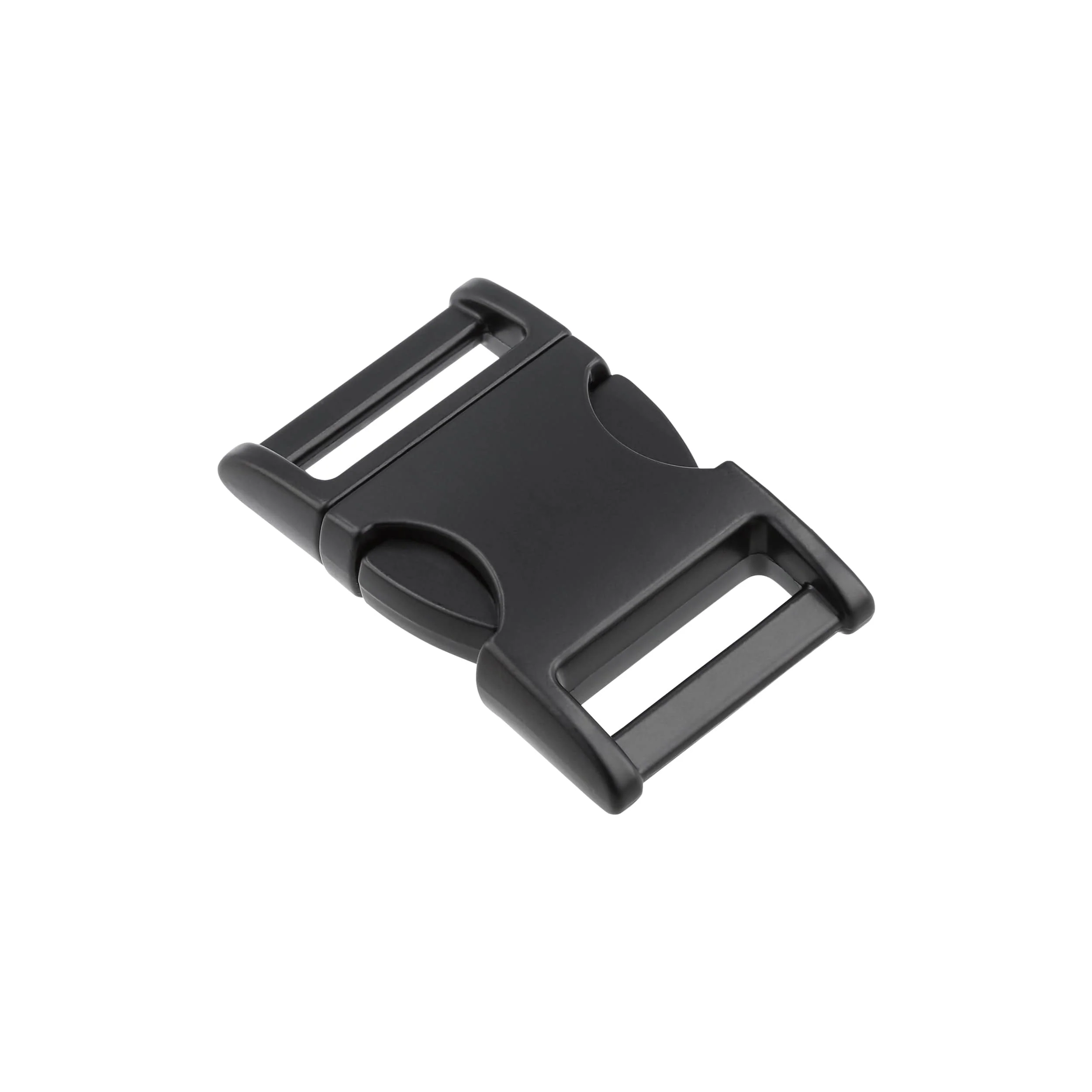 1" Matte Black, Side Squeeze Buckle, Zinc Alloy, #C-250-1-BLK