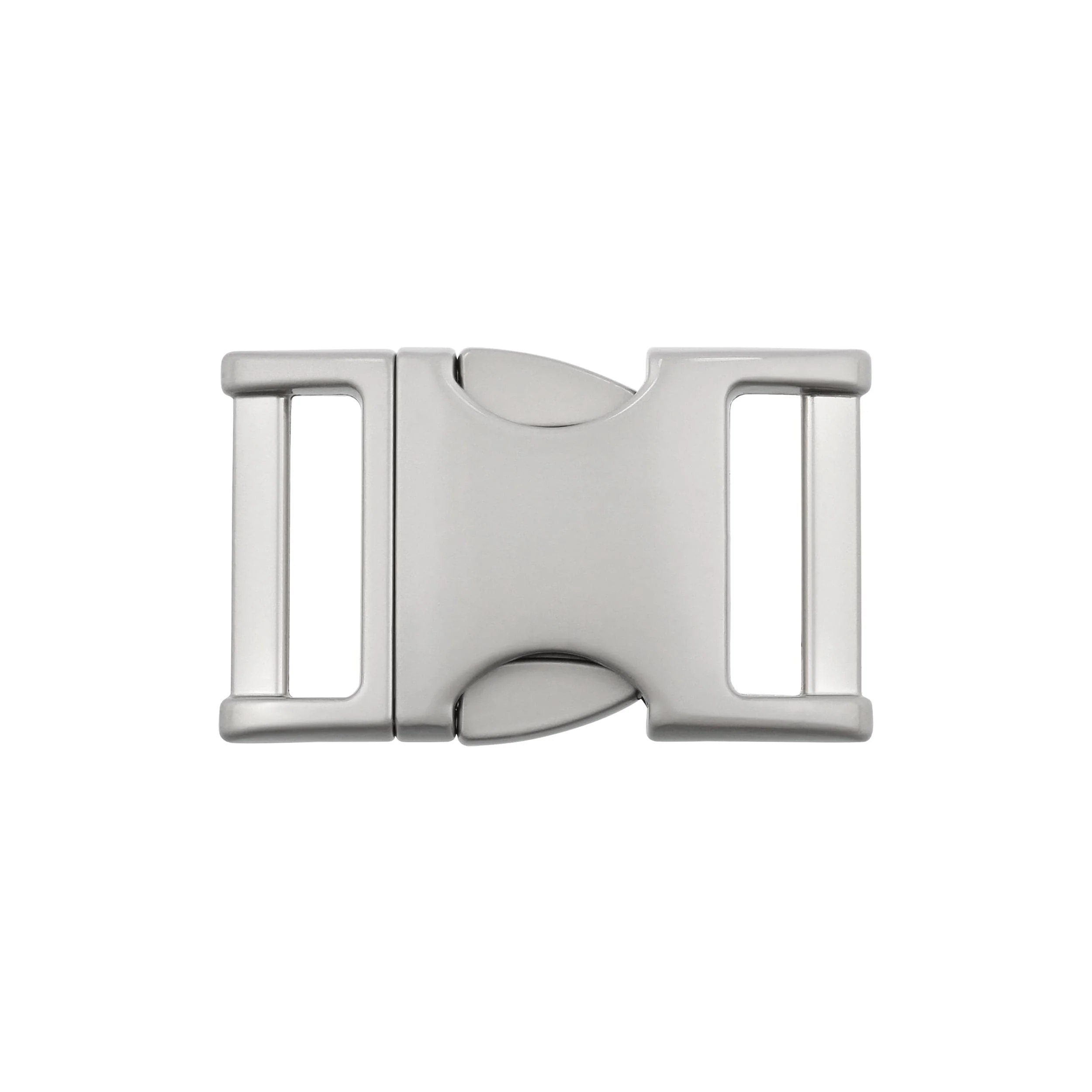 1" Matte Grey, Side Squeeze Buckle, Zinc Alloy, #C-250-1-GRY