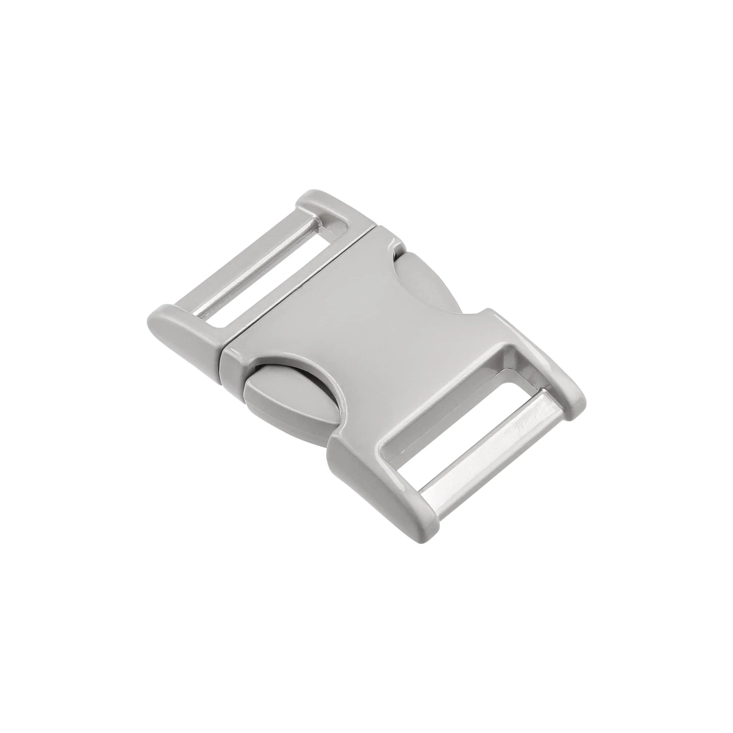 1" Matte Grey, Side Squeeze Buckle, Zinc Alloy, #C-250-1-GRY