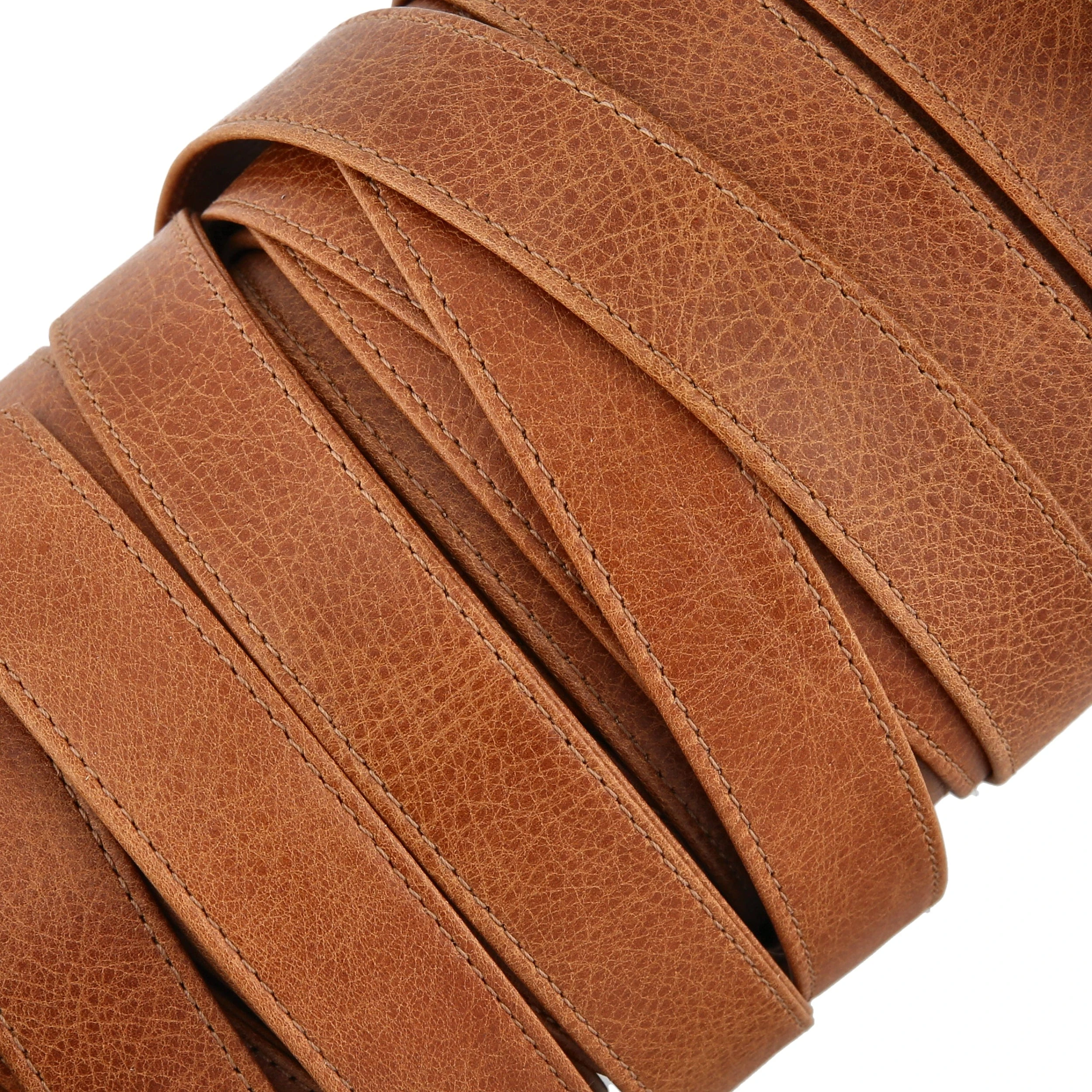 1" Medium Brown, Leather Strapping, Leather, #CALF-1-MEDBRO