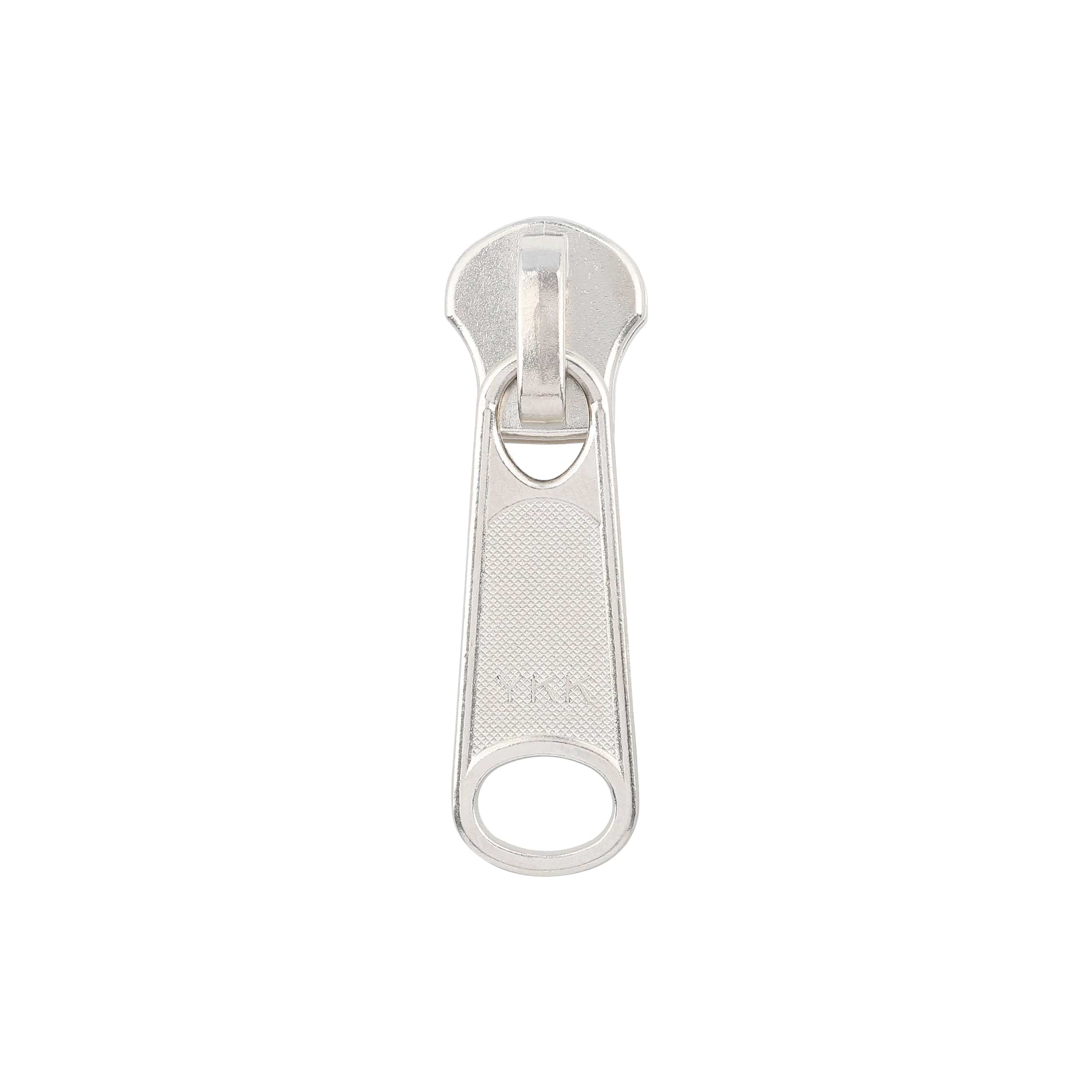 #10 Nickel, Metal, YKK Long Tab Semi-Swivel Slider, Zinc Alloy, #10M-2-NP