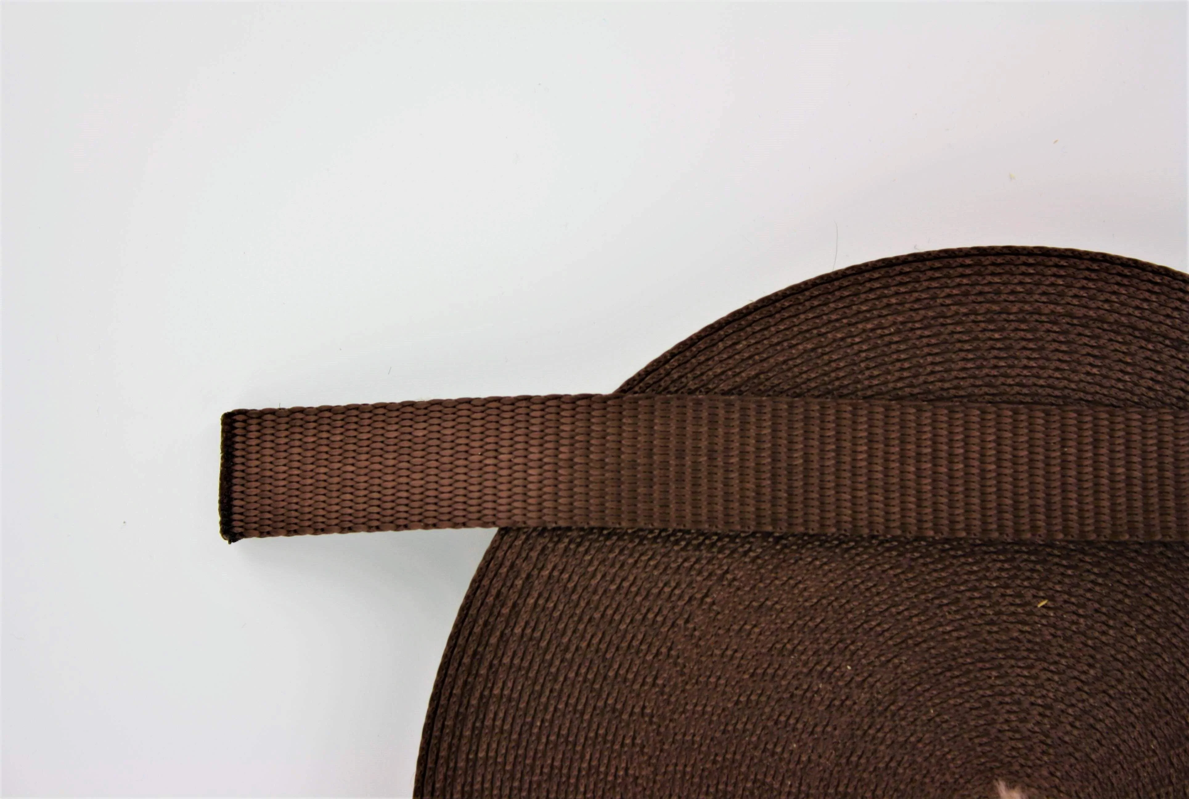 1" Medium Brown, Web Strap, Nylon, #NYL-1-BRO