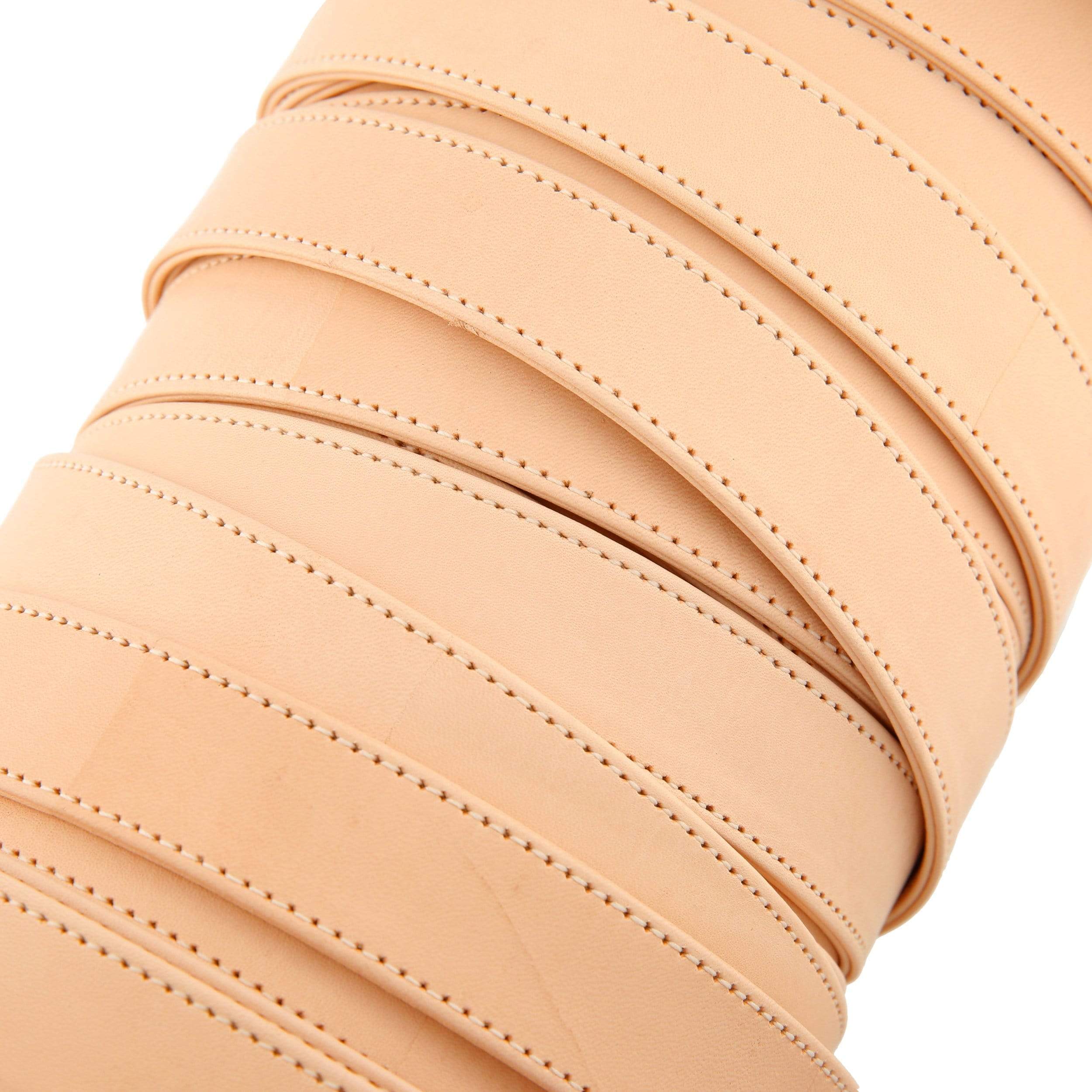 1" Natural Russet, Flat Strapping, Leather, #CALF-1-RUS