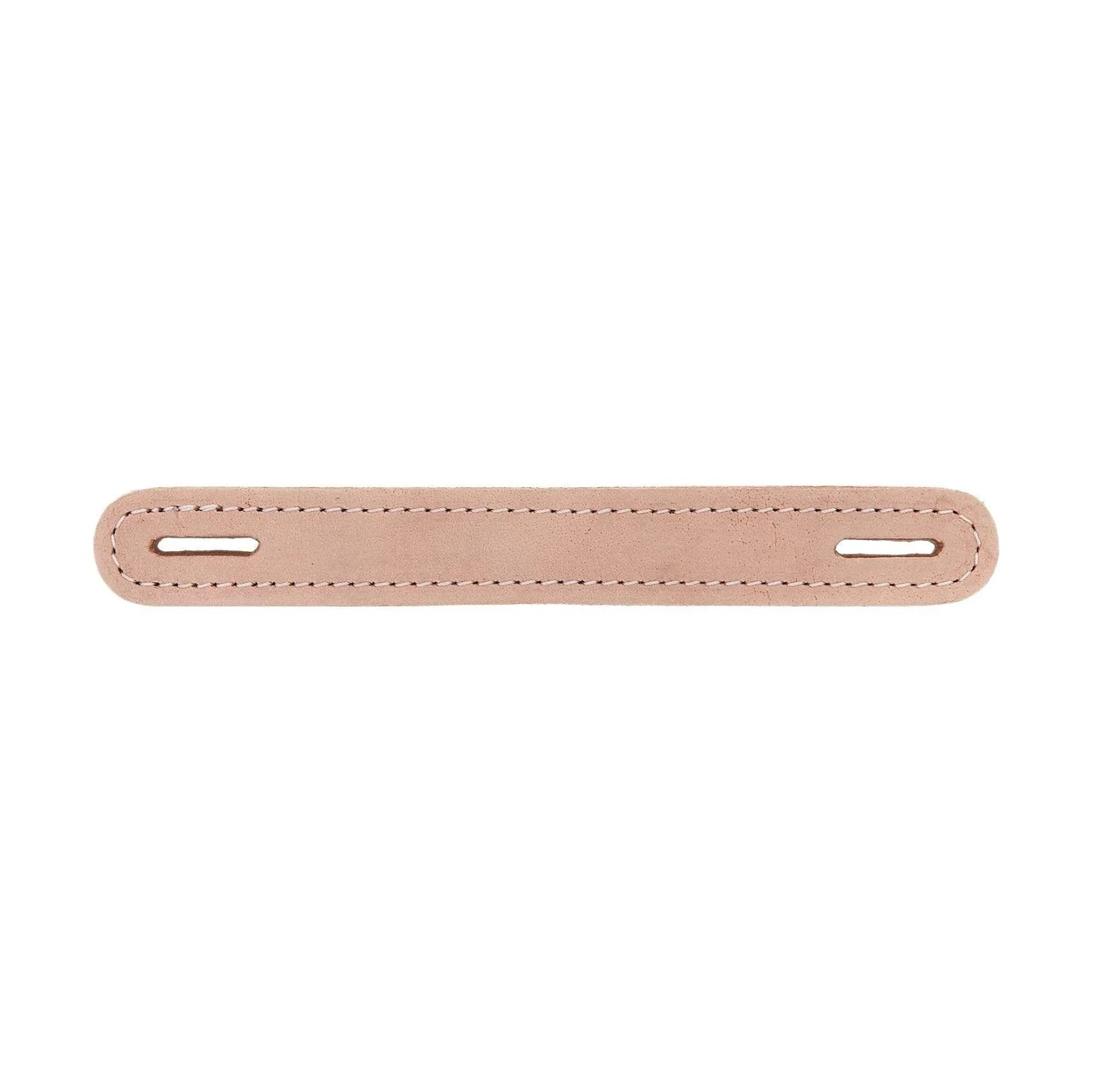 1" Natural Russet, Slotted Round End Trunk Handle, Leather, #L-191-RUS