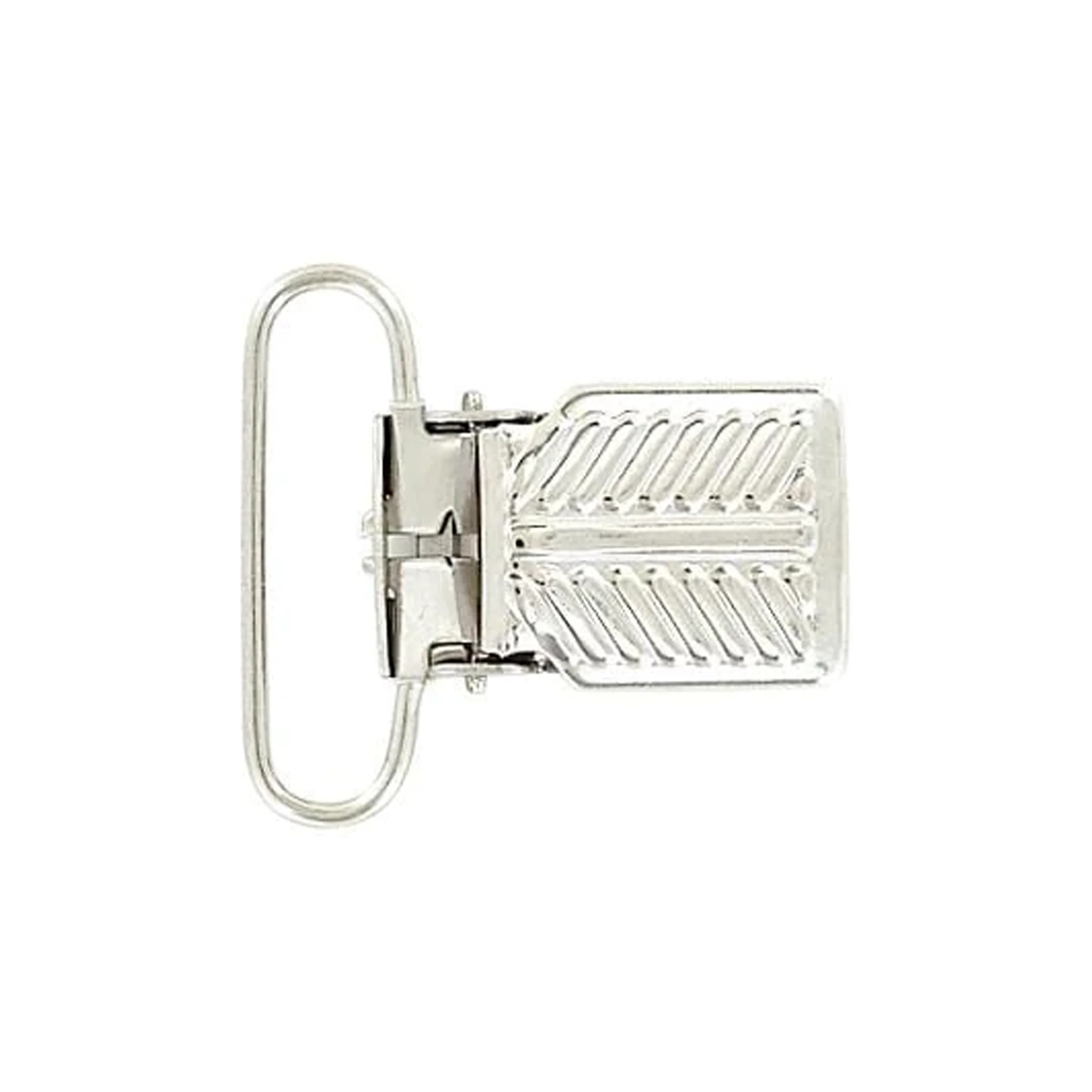 1" Nickel,  Suspender Clip, Steel, #C-1259-NP