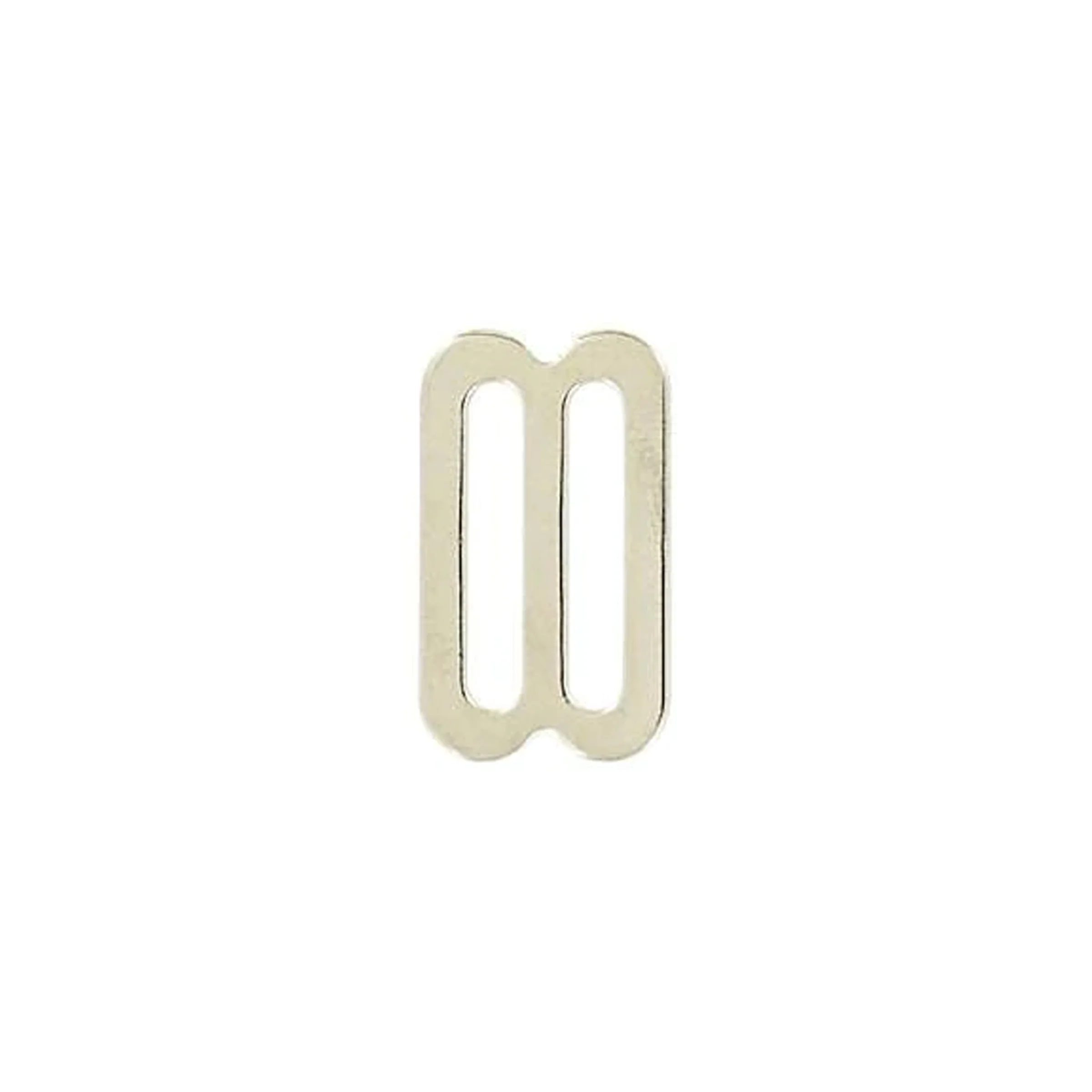 1" Nickel, Flat Stamped Double Loop, Tri Bar Slide, Steel, #C-24-1-NP