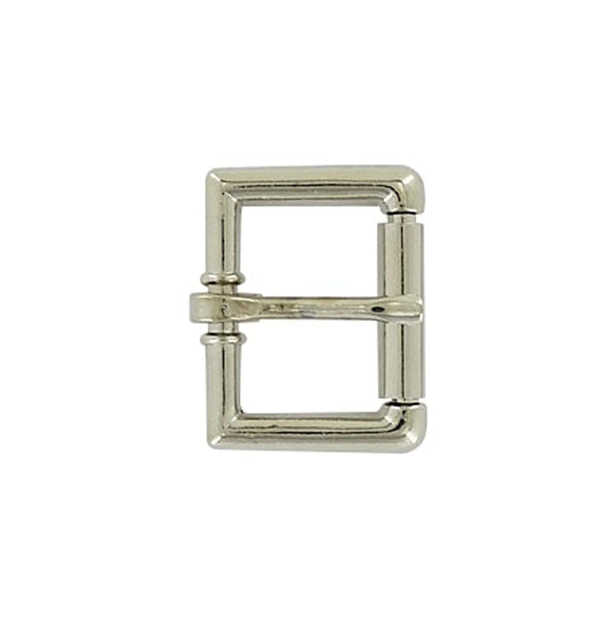1" Nickel, Heel Bar Roller Buckle, Zinc Alloy, #C-1355-1-NP