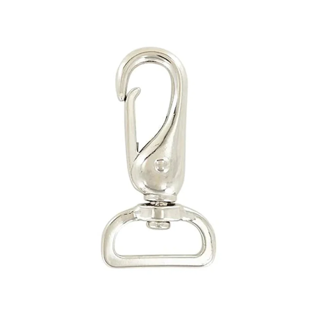 1" Nickel, Lever Swivel Snap Hook, Zinc Alloy, #P-2217-NP