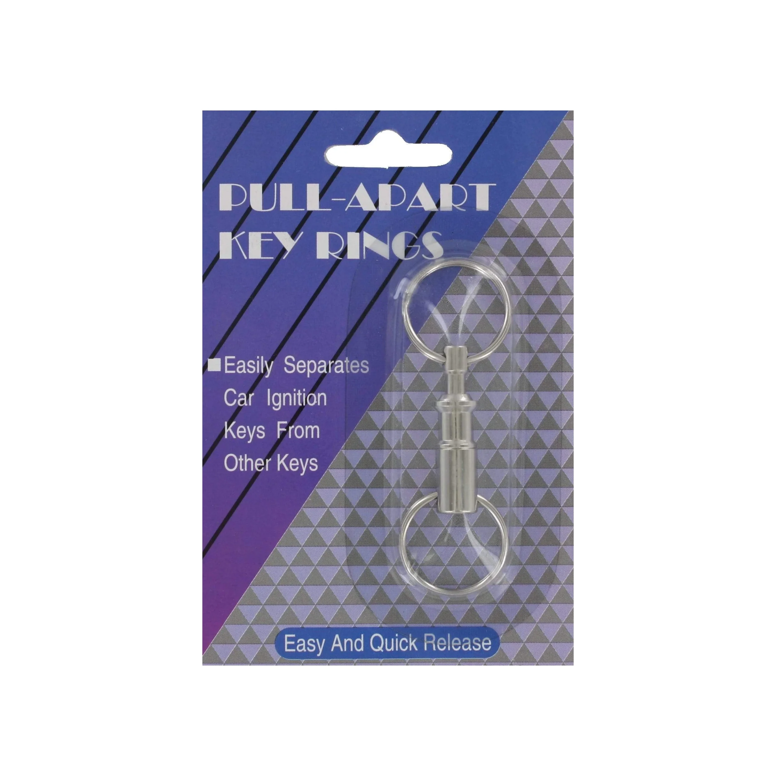 1" Nickel, Pull Apart Key Holder, Solid Brass, #M-692