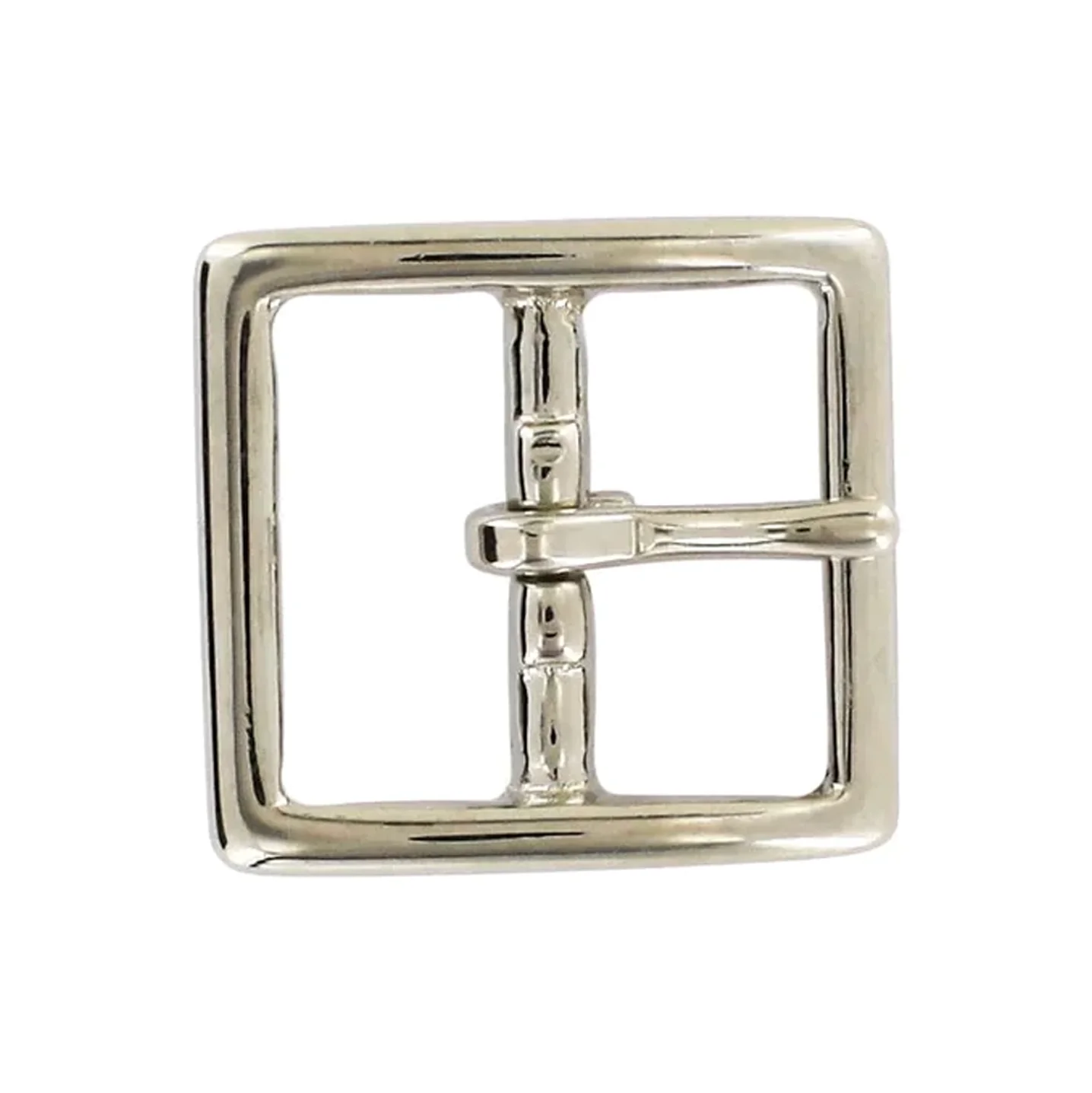1" Nickel, Sam Browne Center Bar Buckle, Solid Brass, #899-1-N
