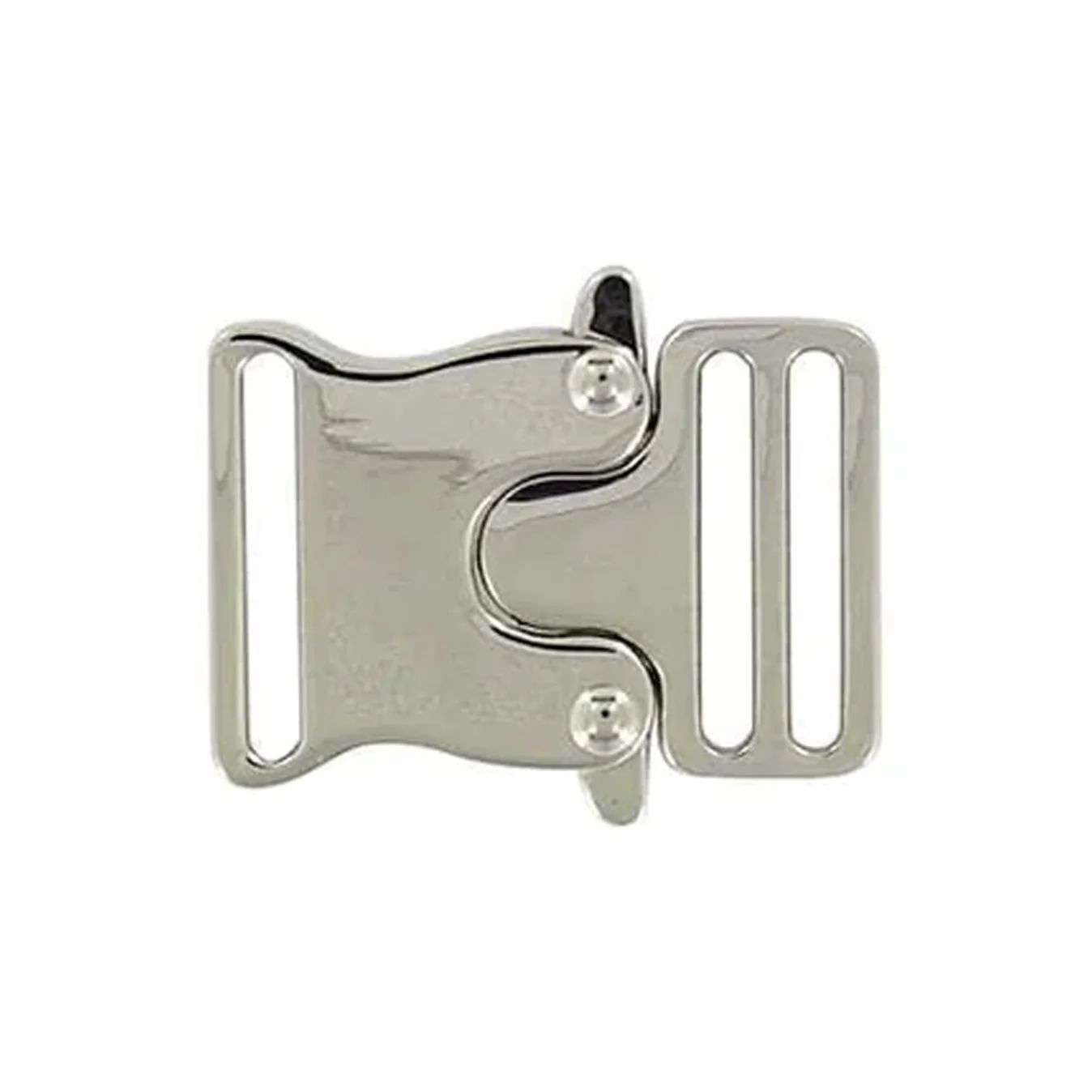 1" Nickel, Side Release Buckle, Zinc Alloy, #C-2071-NIC
