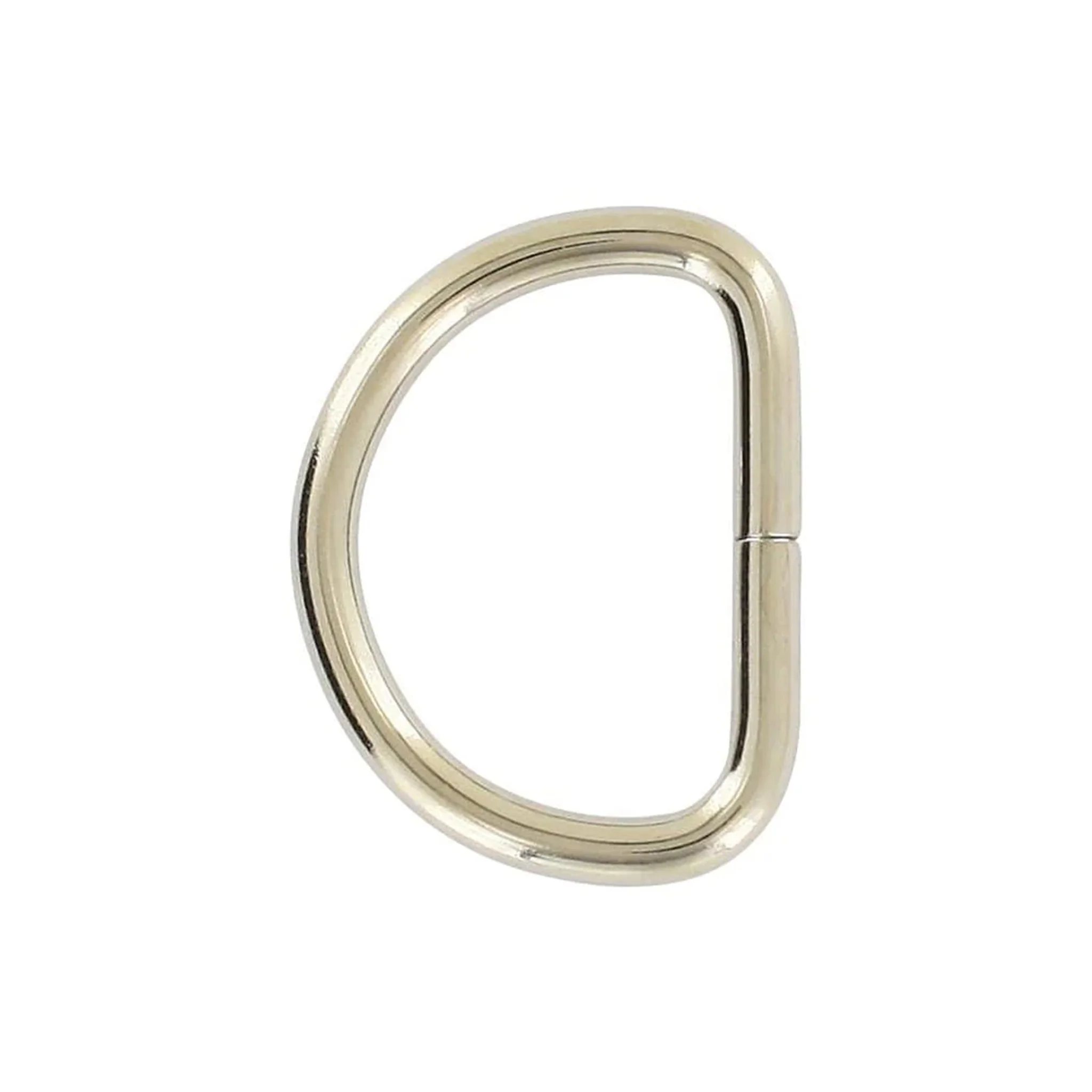 1" Nickel, Split D-Ring Heavy, Steel, #D-110-NP