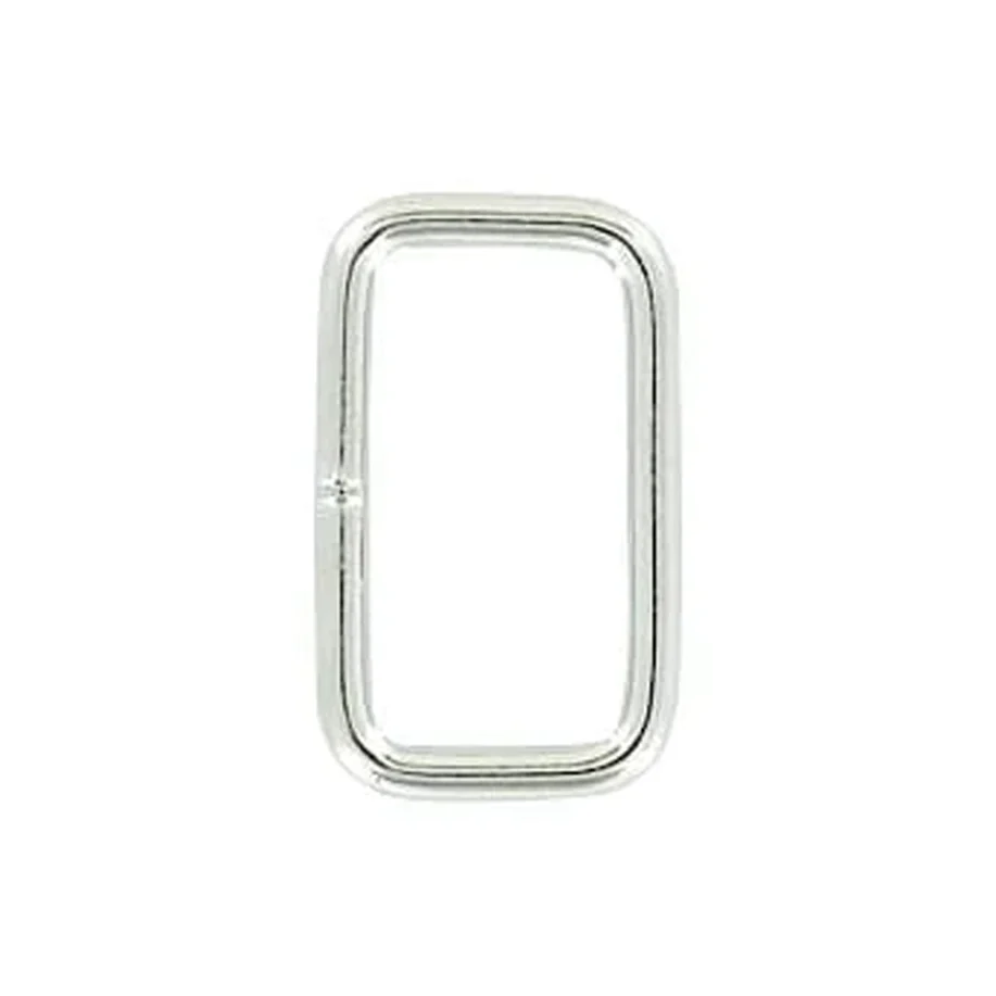 1" Nickel, Welded Rectangular Ring, Steel, #P-3211-NIC