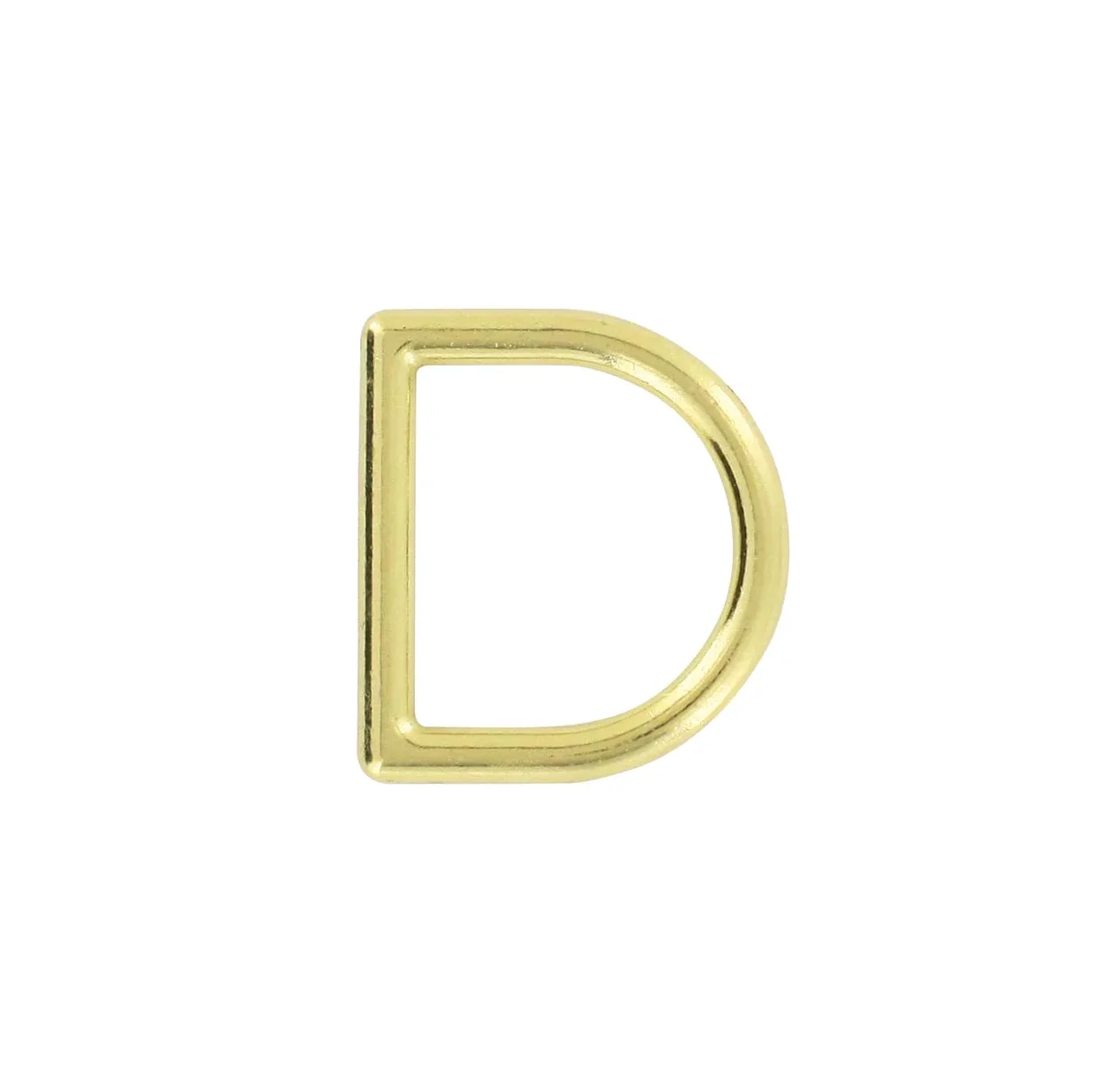 1" Shiny Brass, Cast D-Ring, Zinc Alloy, #D-305-BP