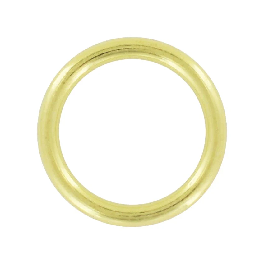 1" Shiny Brass, Cast Round Ring, Zinc Alloy, #A-234-BP