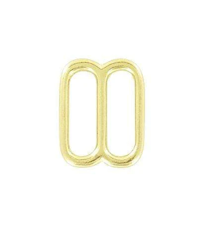 1" Shiny Brass, Cast Rounded Tri Bar Slide, Solid Brass, #C-1596