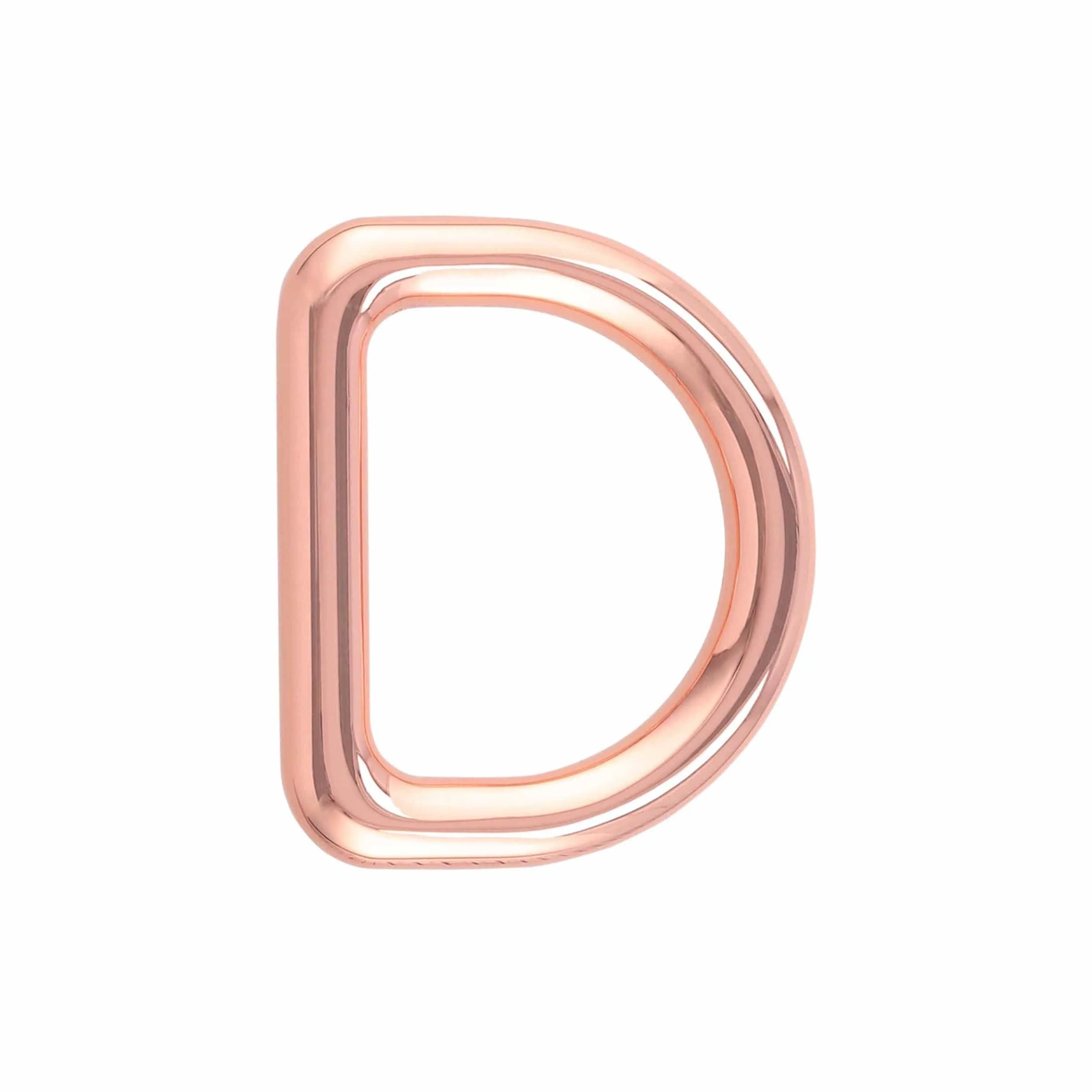 1" Shiny Copper, Cast D-Ring, Zinc Alloy, #D-402-CPR