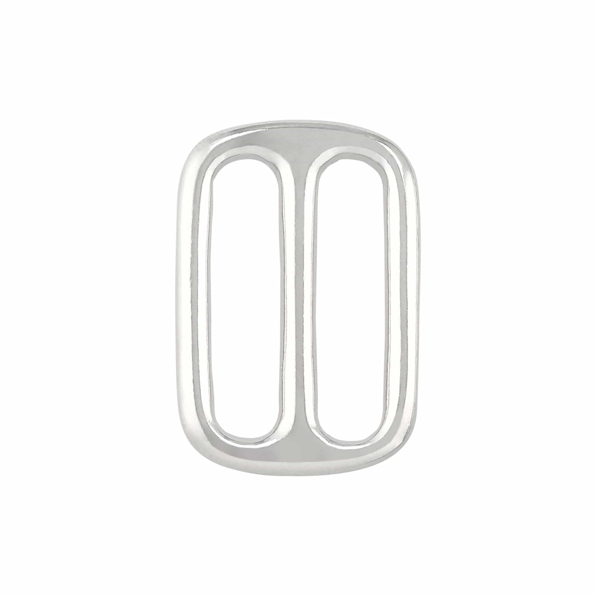 1" Shiny Nickel, Cast Tri Glide Slide, Solid Brass, #P-2510-SBN