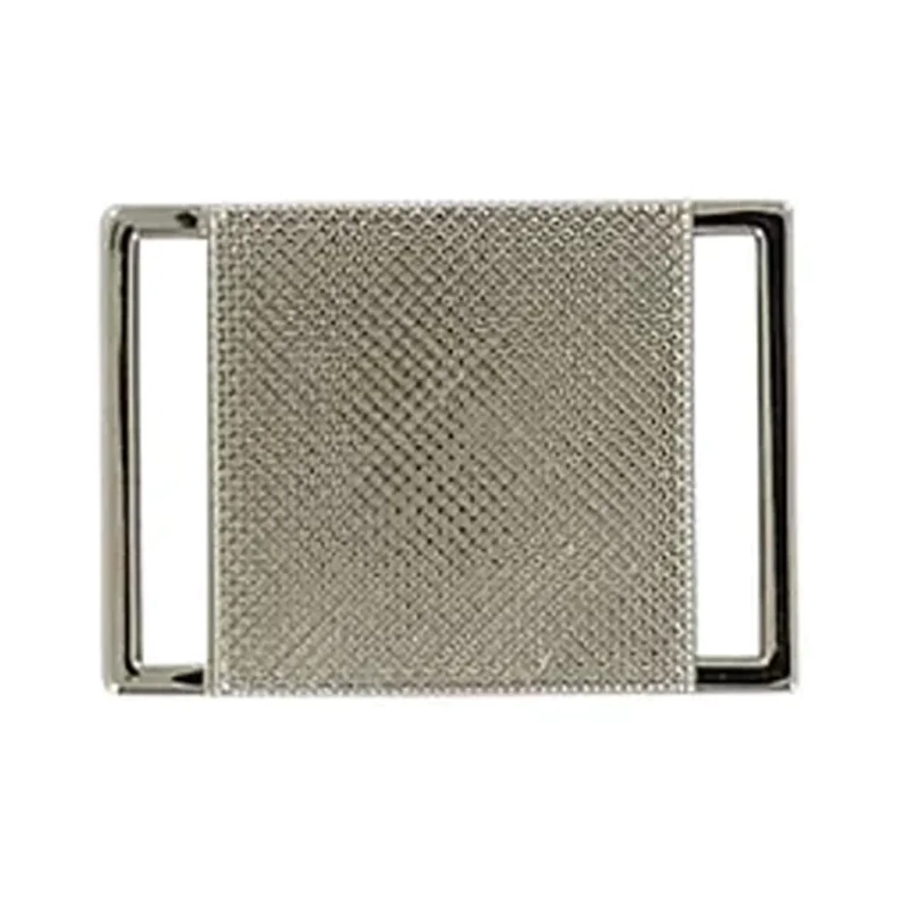 1" Shiny Nickel, Center Push Release Buckle, Zinc Alloy, #C-2103-NIC