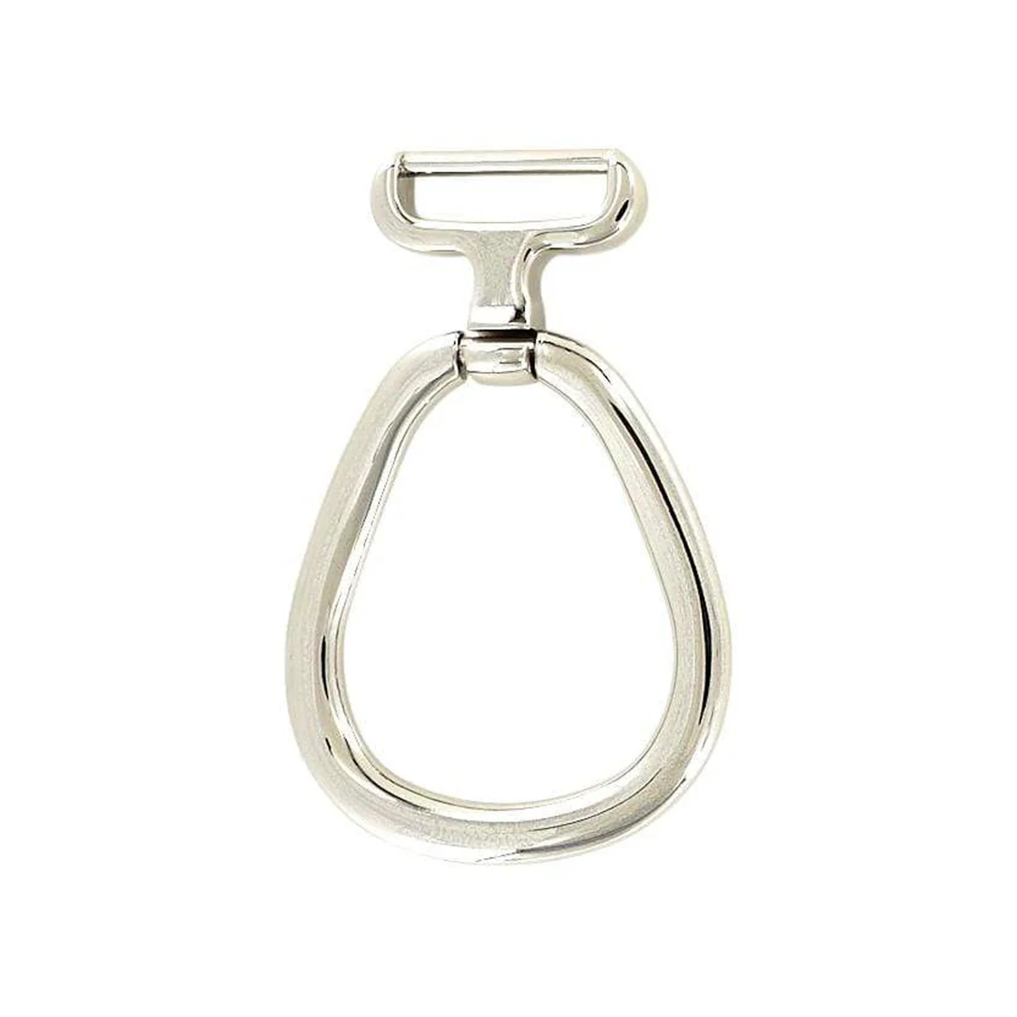 1" Shiny Nickel, Horseshoe Handle Loop, Zinc Alloy, #P-2667