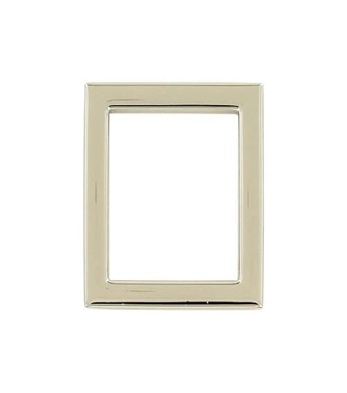 1" Shiny Nickel, Rectangular Ring, Zinc Alloy, #P-2655-NIC