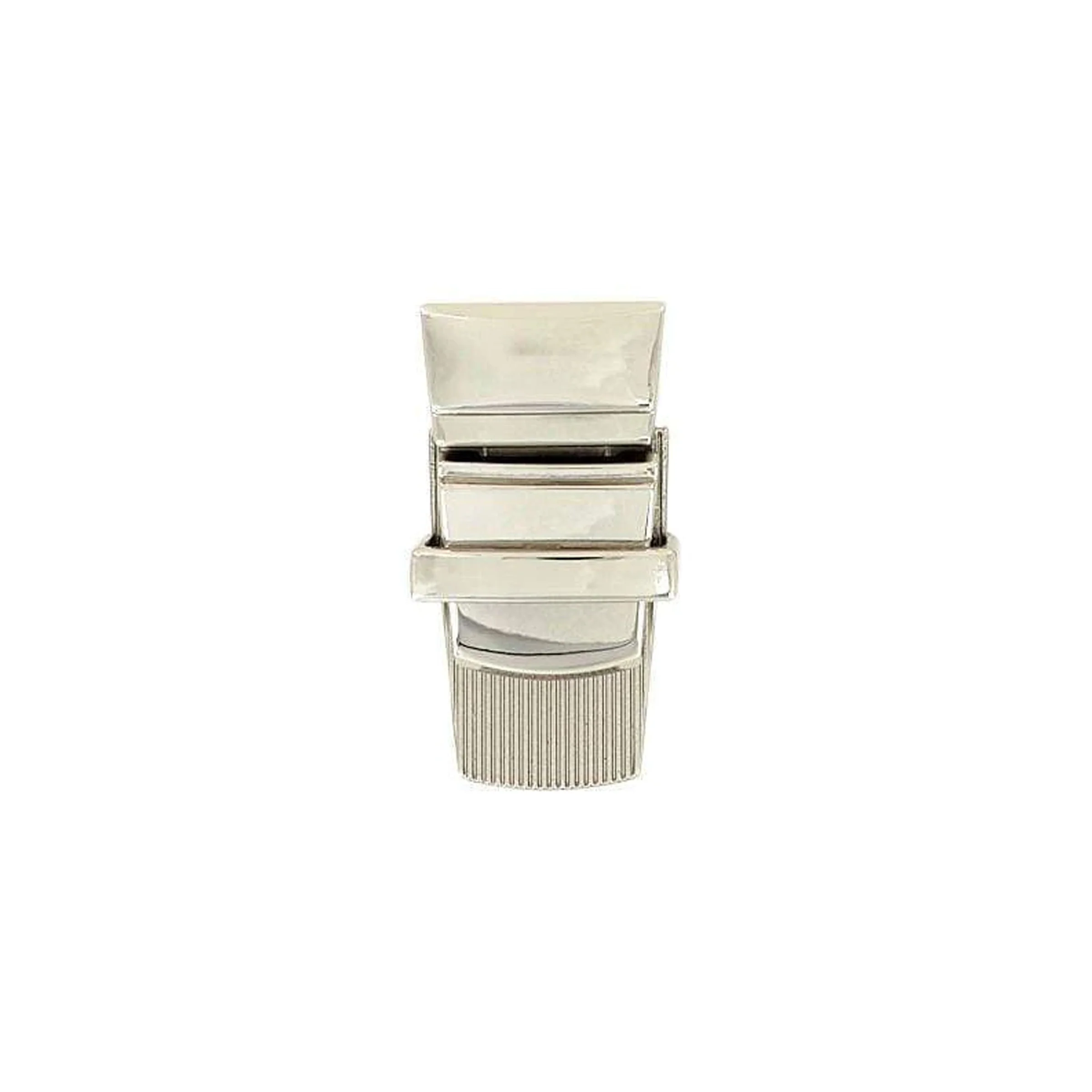 1" Shiny Nickel, Tuck Catch, Zinc Alloy, #L-3405-NIC