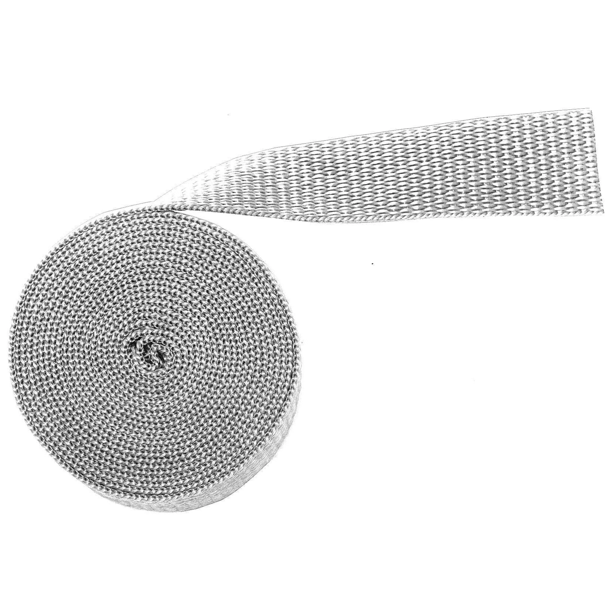 1" White, Webbing Medium Weight, PolyPropylene, #12-1-WHT