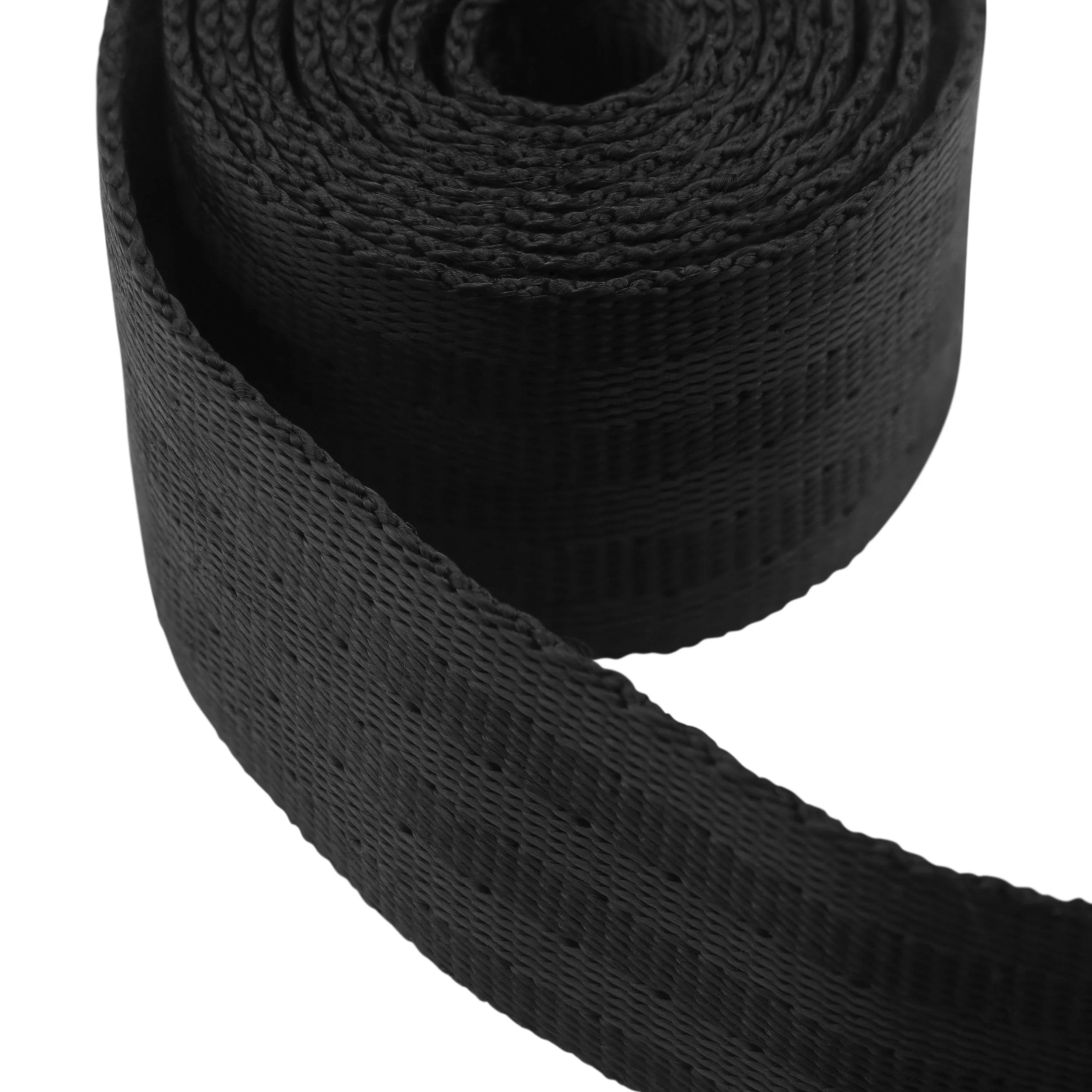 1", Black, Seat Belt Webbing, Polyester, #PW-500-1