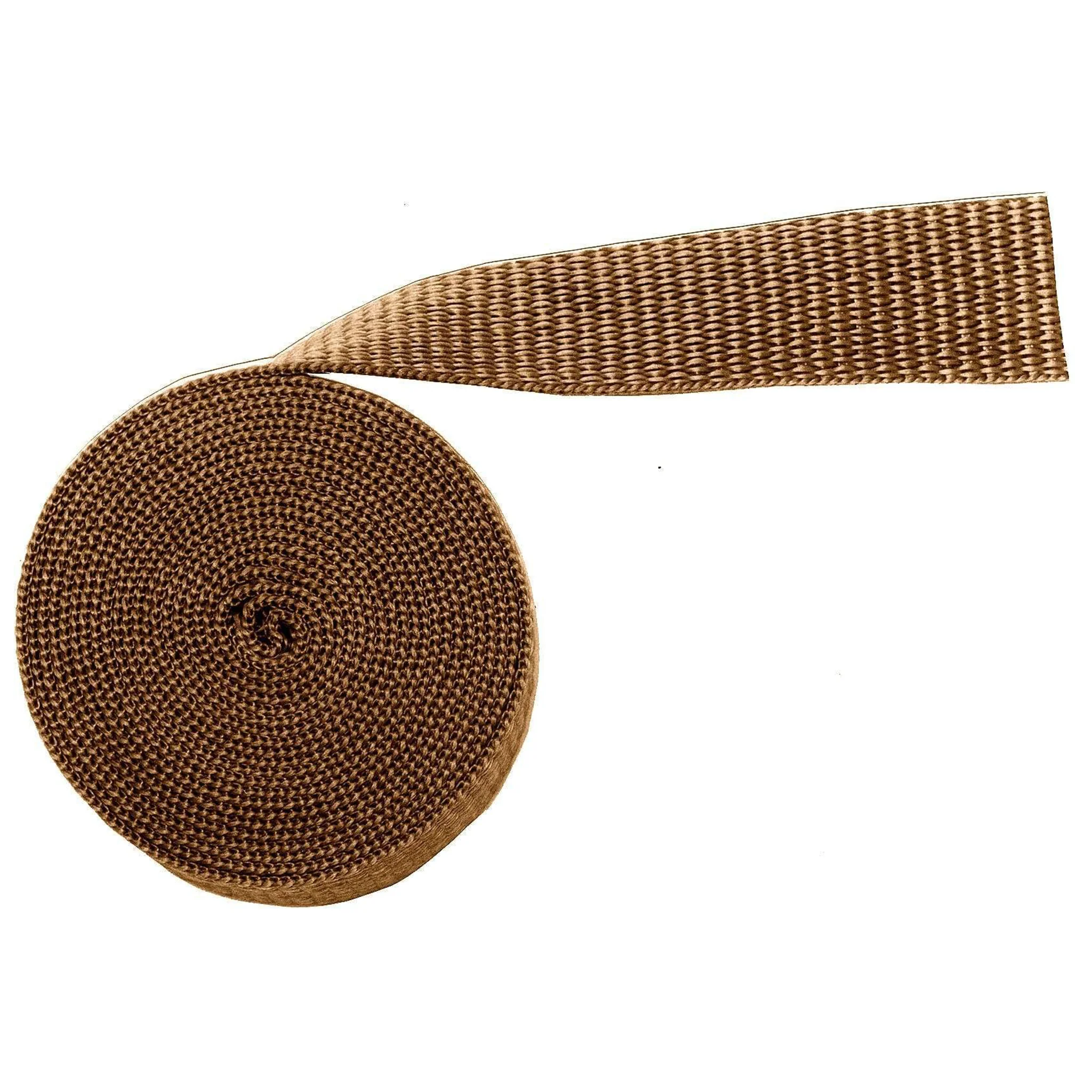1-1/2" Brown, Webbing Medium Weight,  PolyPropylene, #12-1-1-2M-BRO