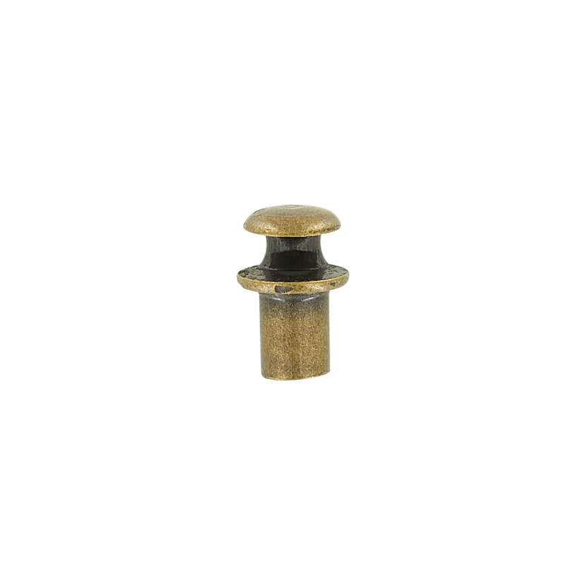 1/2" Antique Brass, Boot Lace Eyelet Hook, Solid Brass, #C-1567-ANTB