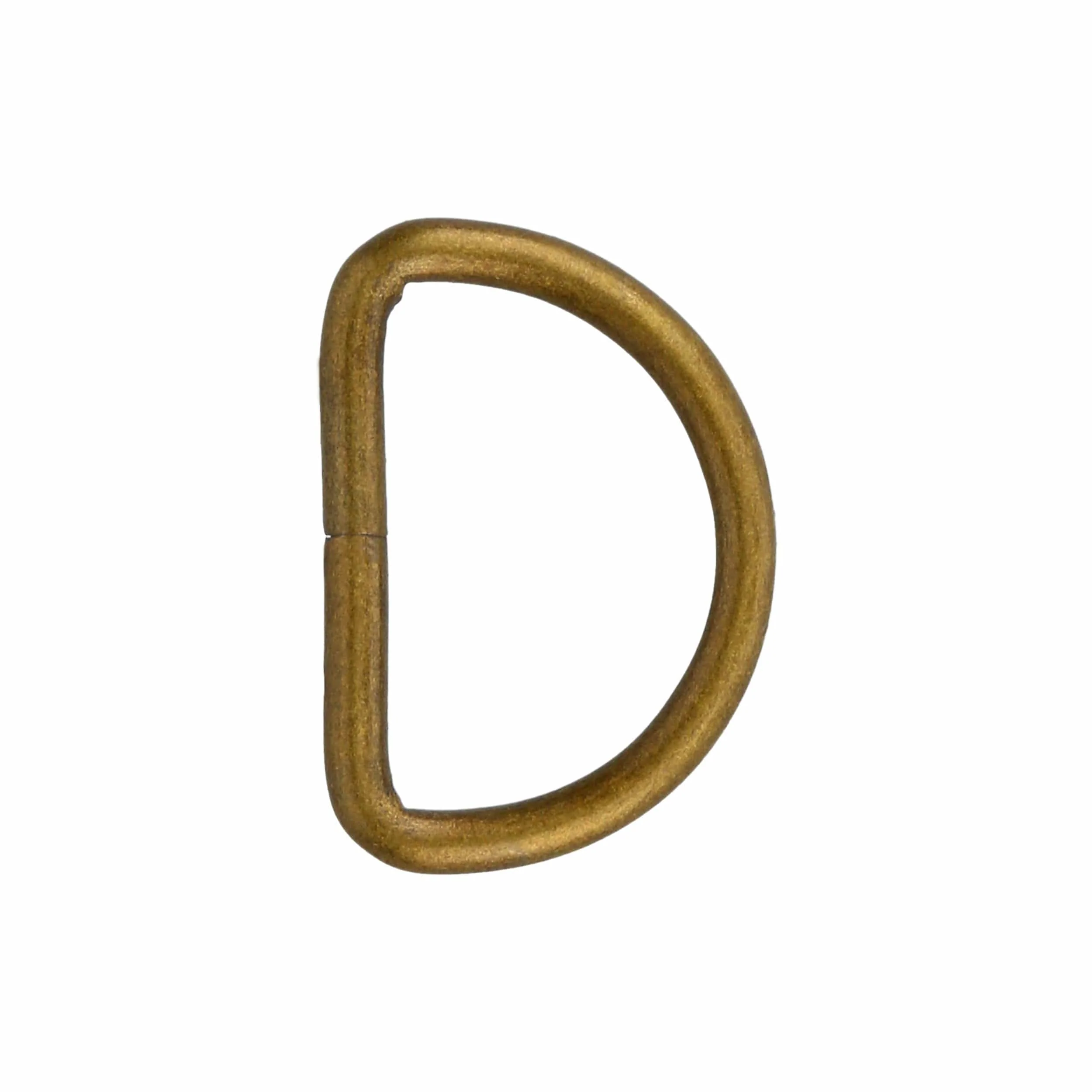 1/2" Antique Brass, Split D Ring Light, Steel, #D-101-ANTB