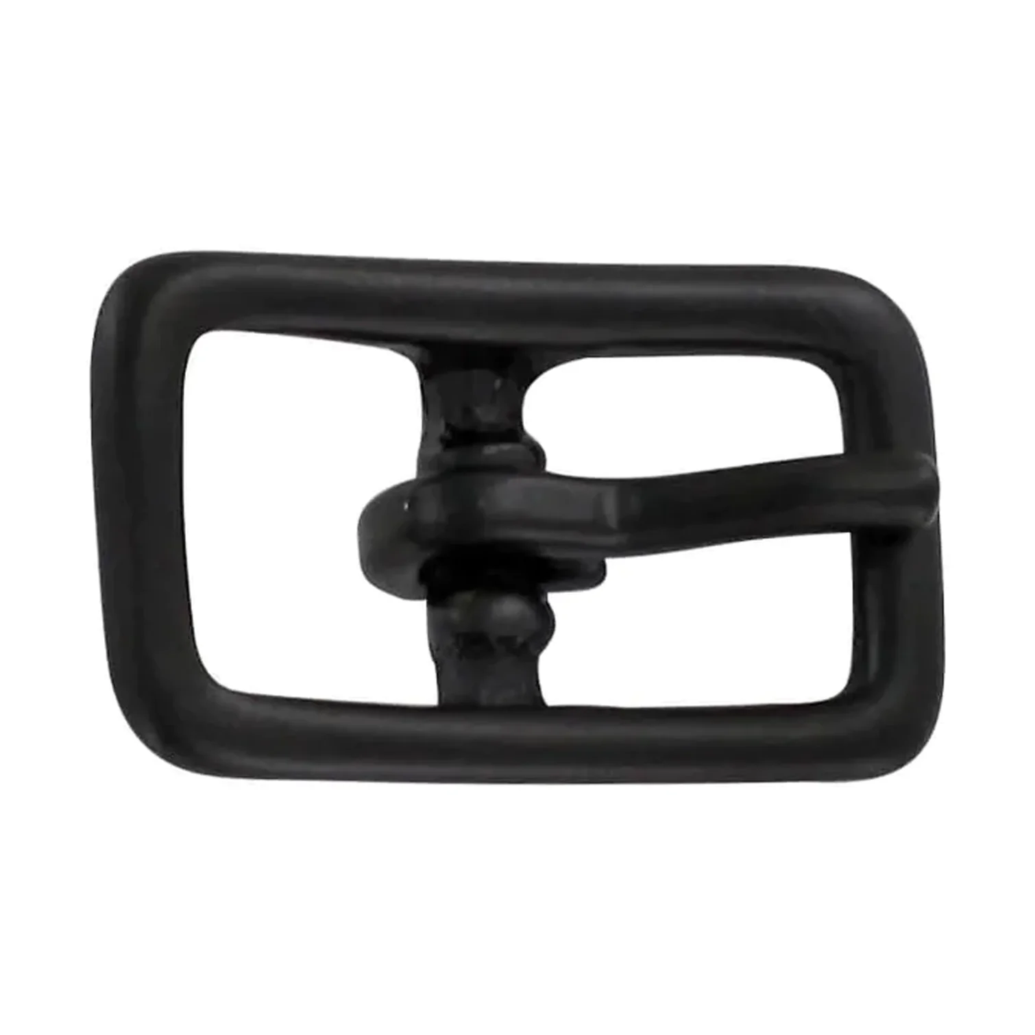 1/2" Black, Center Bar Buckle, Solid Brass, #C-1401-BLK