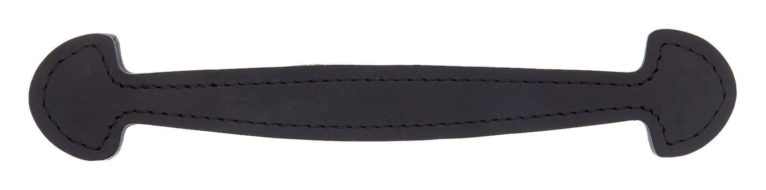1/2" Black, Shovel Head Steamer Trunk Handle, Leather, #L-189-BLK
