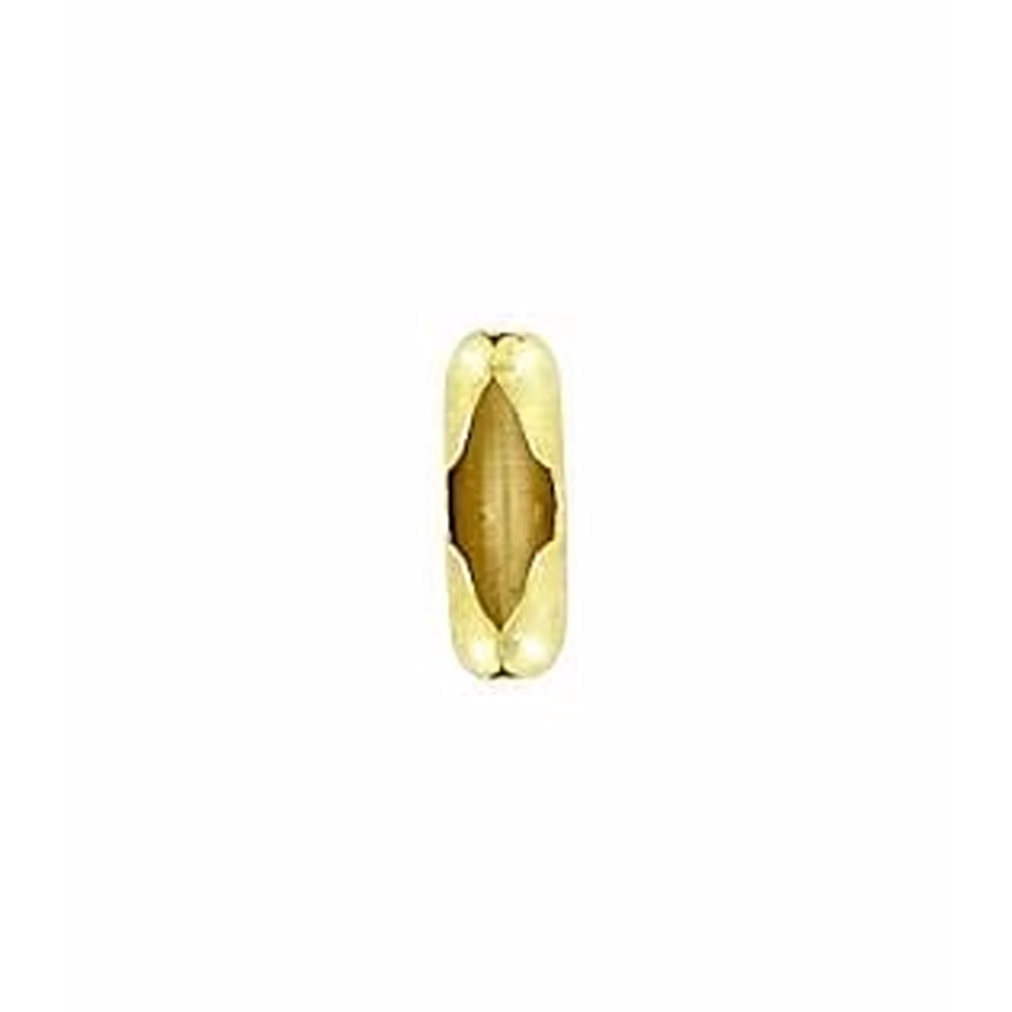 1/2" Brass, Beaded End Connectors, Steel, #BEAD-ENDS-BP