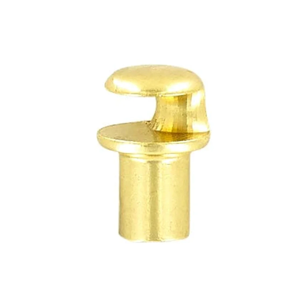 1/2" Brass, Boot Lace Eyelet Hook, Solid Brass, #C-1567-SB