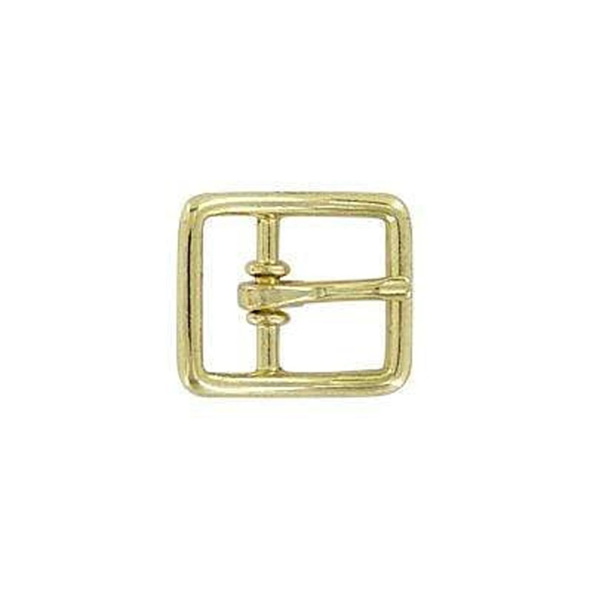 1/2" Brass, Center Bar Buckle, Zinc Alloy, #C-22-1-2-BP