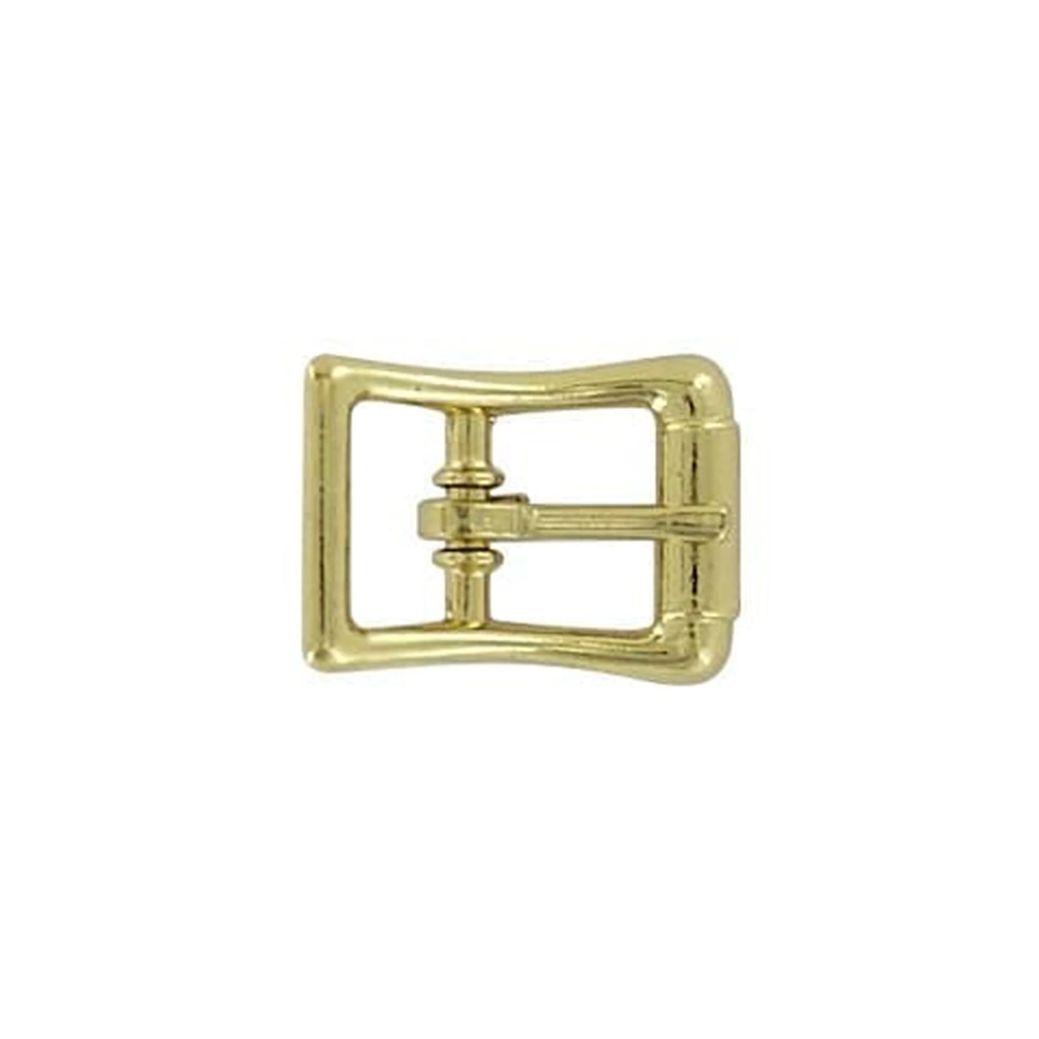 1/2" Brass, Imitation Roller Center Bar Buckle, Zinc Alloy, #C-54-1-2-BP