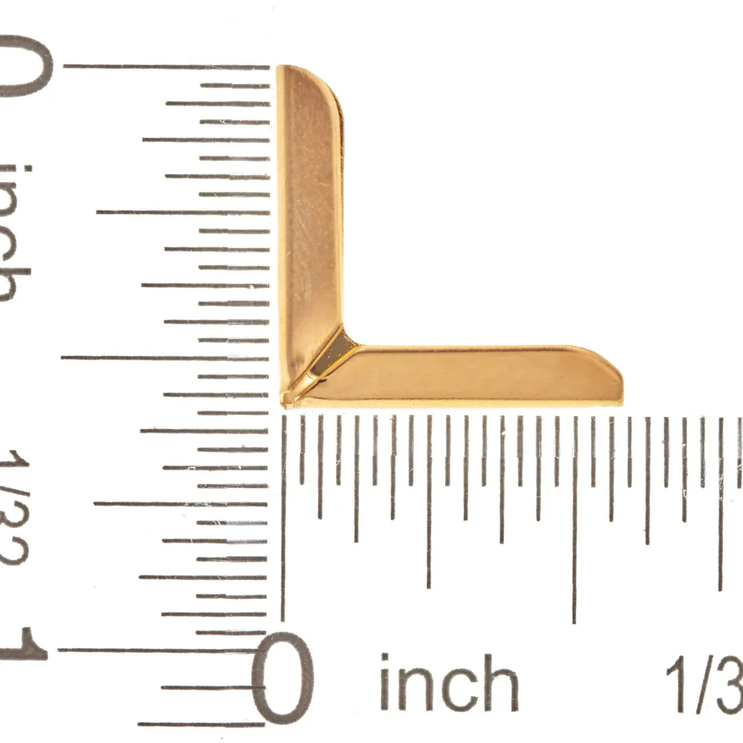1/2" Gold, Bag/Case Corner, Zinc Alloy, #P-1797