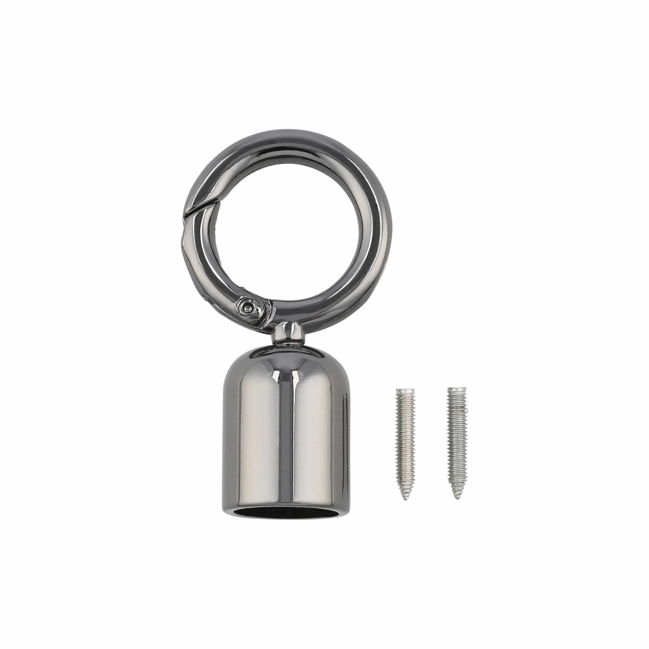 1/2" Gunmetal, Tassel Cover with Spring Gate, Zinc Alloy, #P-2969-GUNM