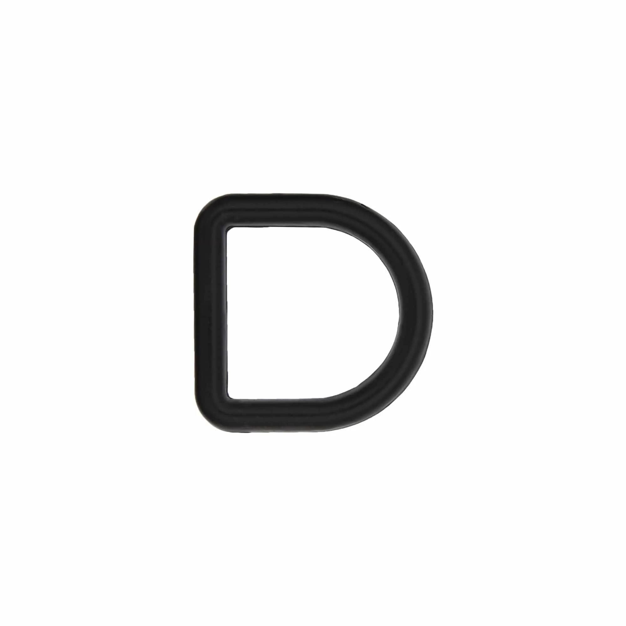 1/2" Matte Black, Cast D-Ring, Zinc Alloy, #D-301-BLK