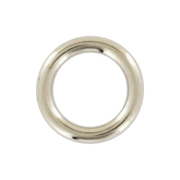 1/2" Nickel, Cast Round Ring, Zinc Alloy, #P-2717-NP