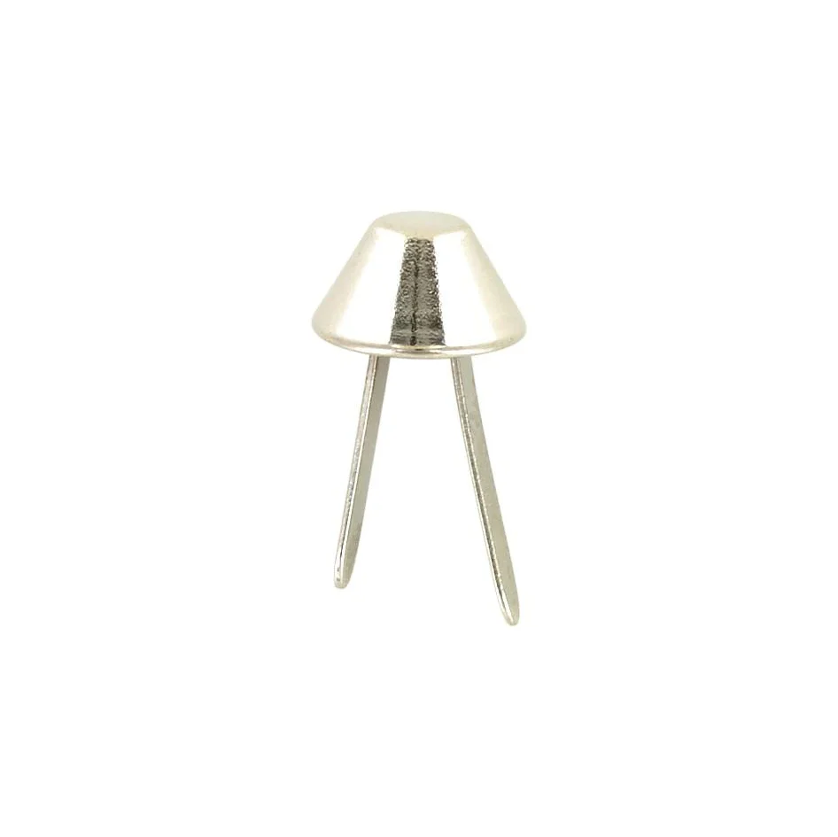 1/2" Nickel, Cone Handbag Bottom Feet, Zinc Alloy-PK10, #P-2475-NP