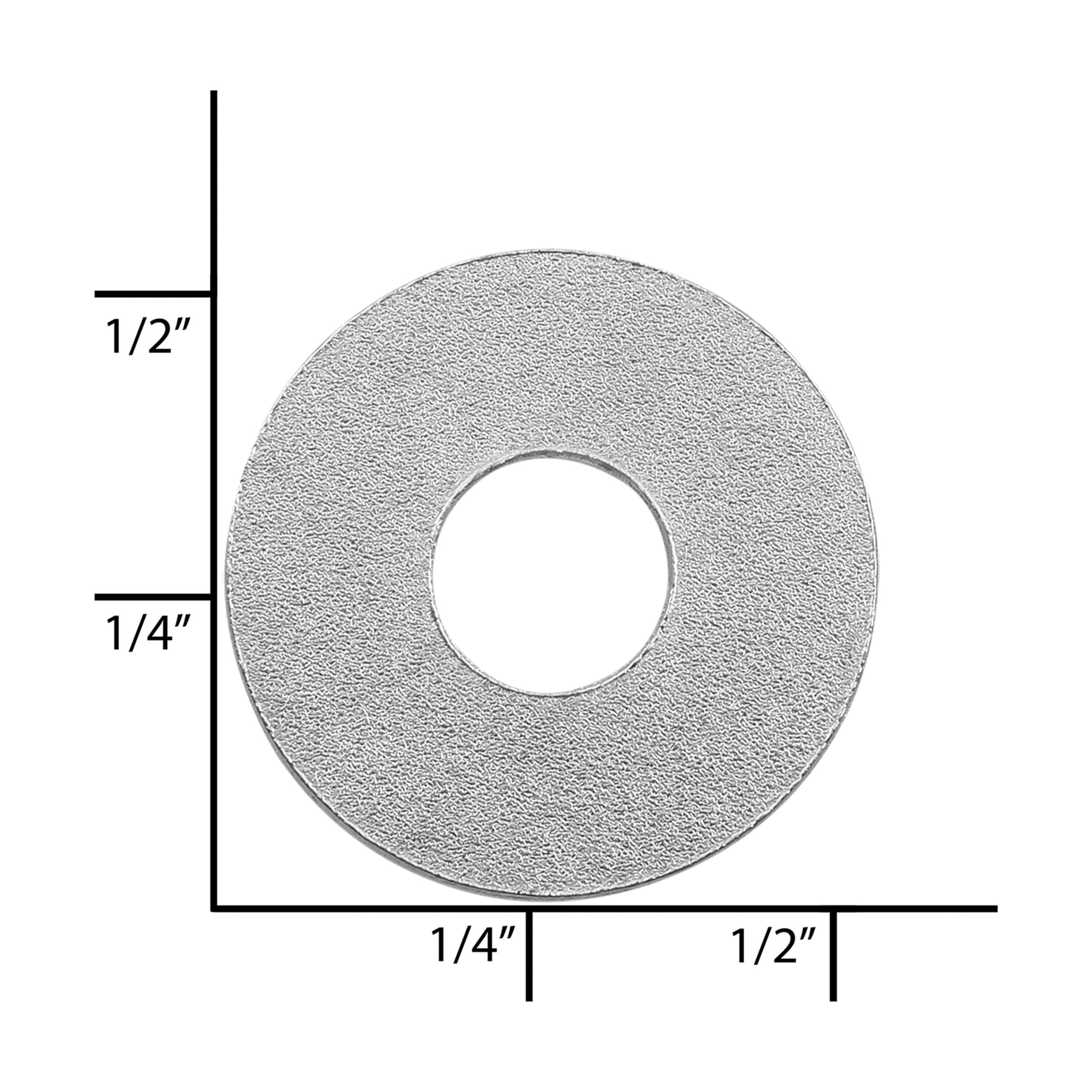 1/2" Nickel, Washer, Zinc Alloy - 12 pk, #L-2074