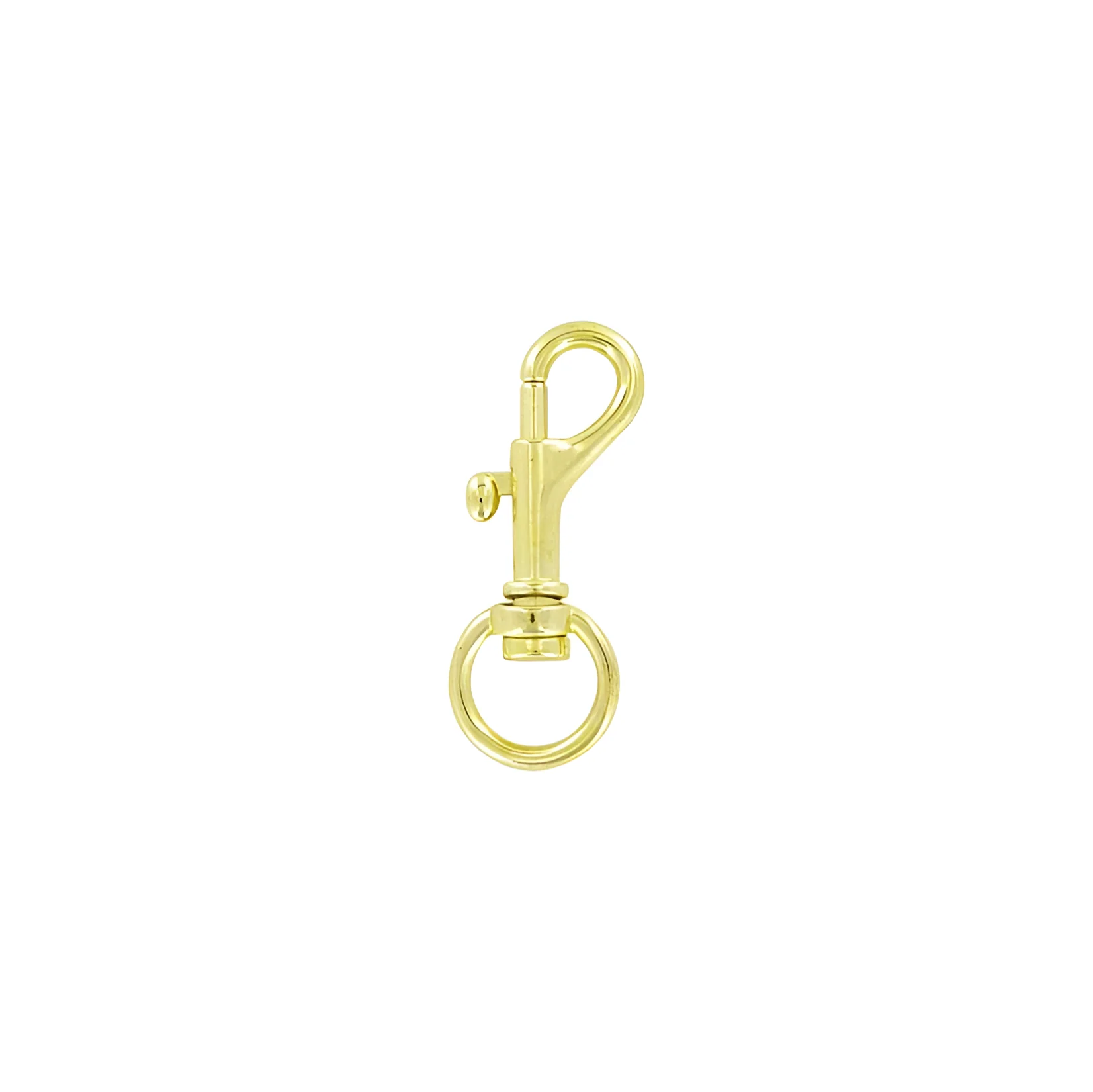 1/2" Shiny Gold, Bolt Swivel Snap Hook, Zinc Alloy, #P-1801-BP