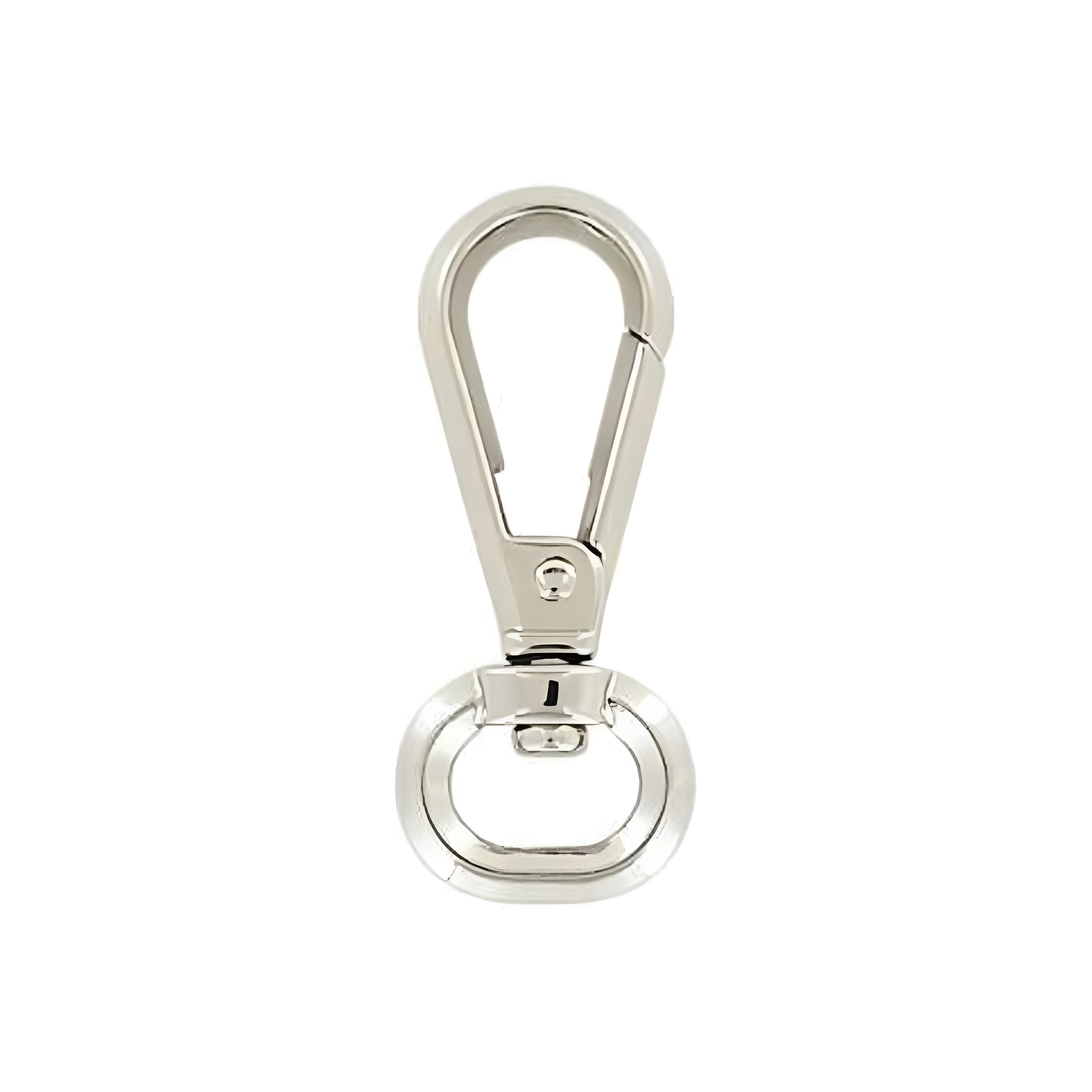 1/2" Shiny Nickel, Lever Swivel Snap Hook, Zinc Alloy, #P-2887-NIC