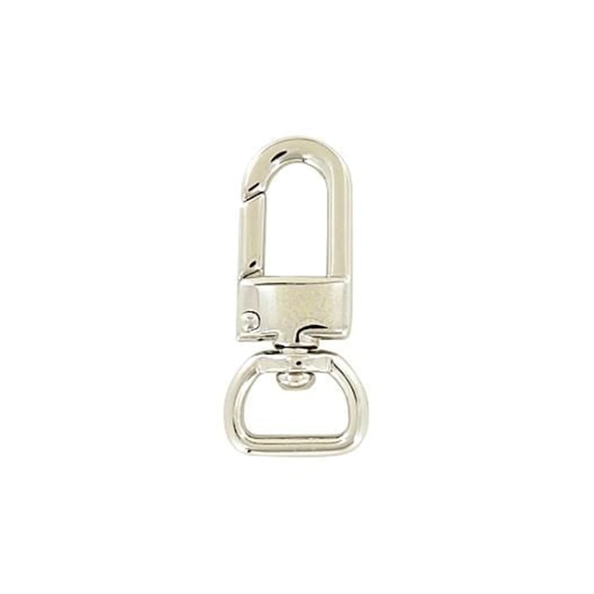 1/2" Shiny Nickel, Lever Swivel Snap Hook, Zinc Alloy-PK5, #P-2765-NIC